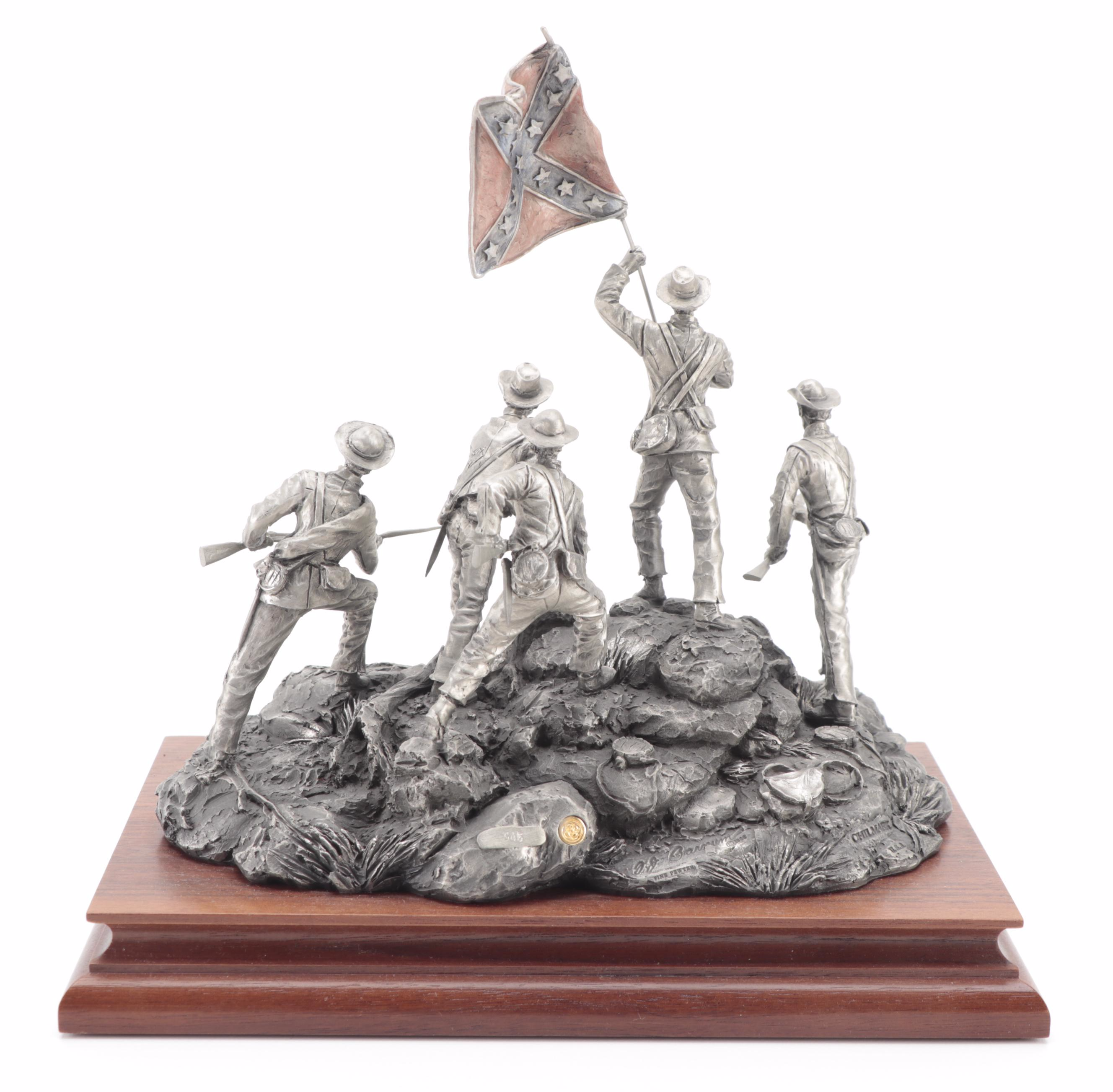 Francis Barnum for Chilmark "Rebel Yell" Pewter Sculpture, 1996