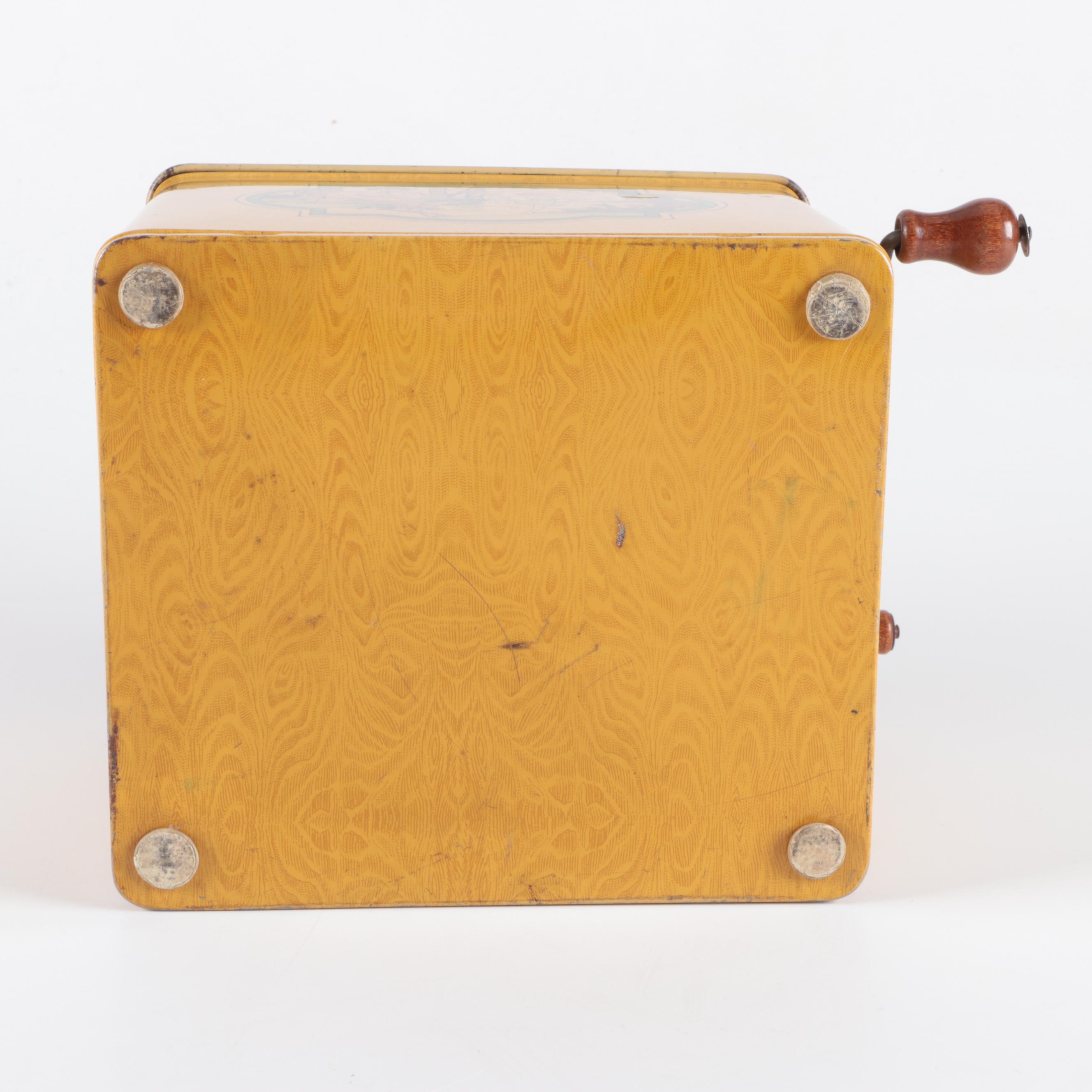 J. Chein & Co. Tin Litho Melody Player Toy, Mid-20th Century