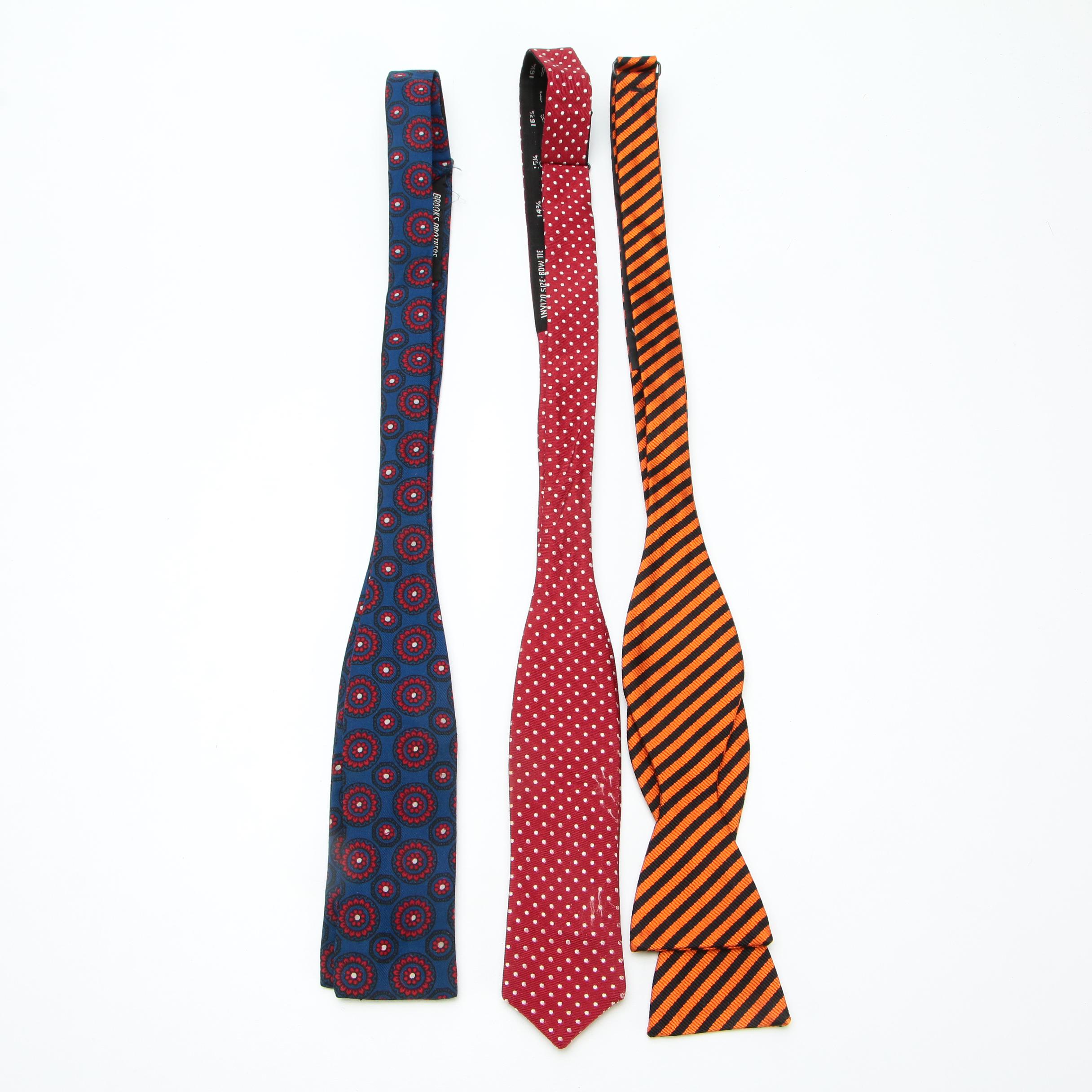 Men's Formal Neckties and Bowties in Printed Silk Twill