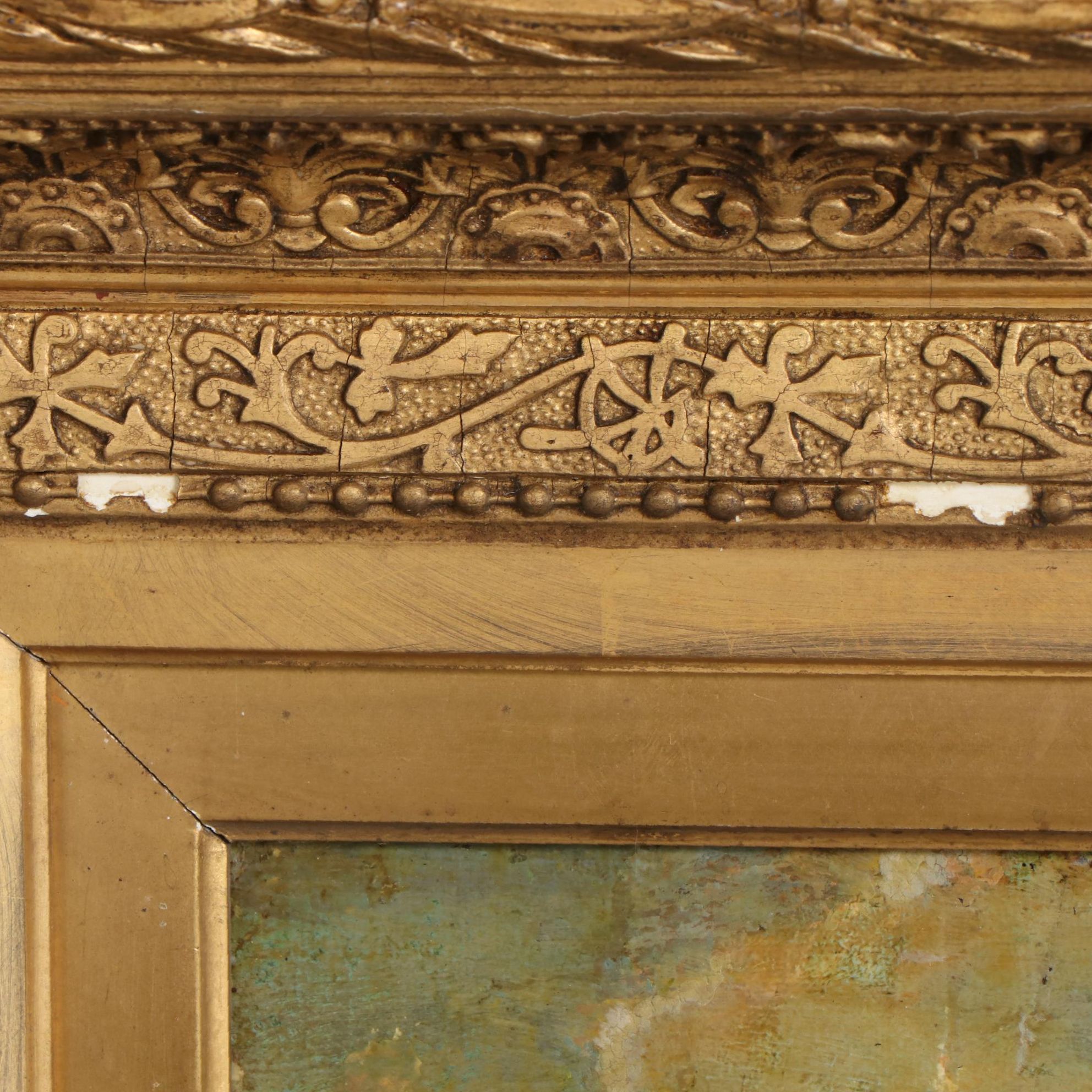 School of Nicolas Poussin Landscape Oil Painting, 17th Century