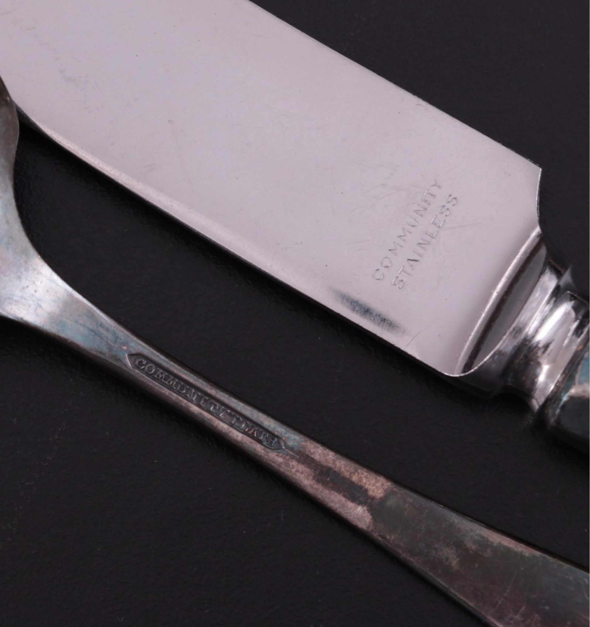 Oneida Patrician" Silver Plate Flatware, 20th Century