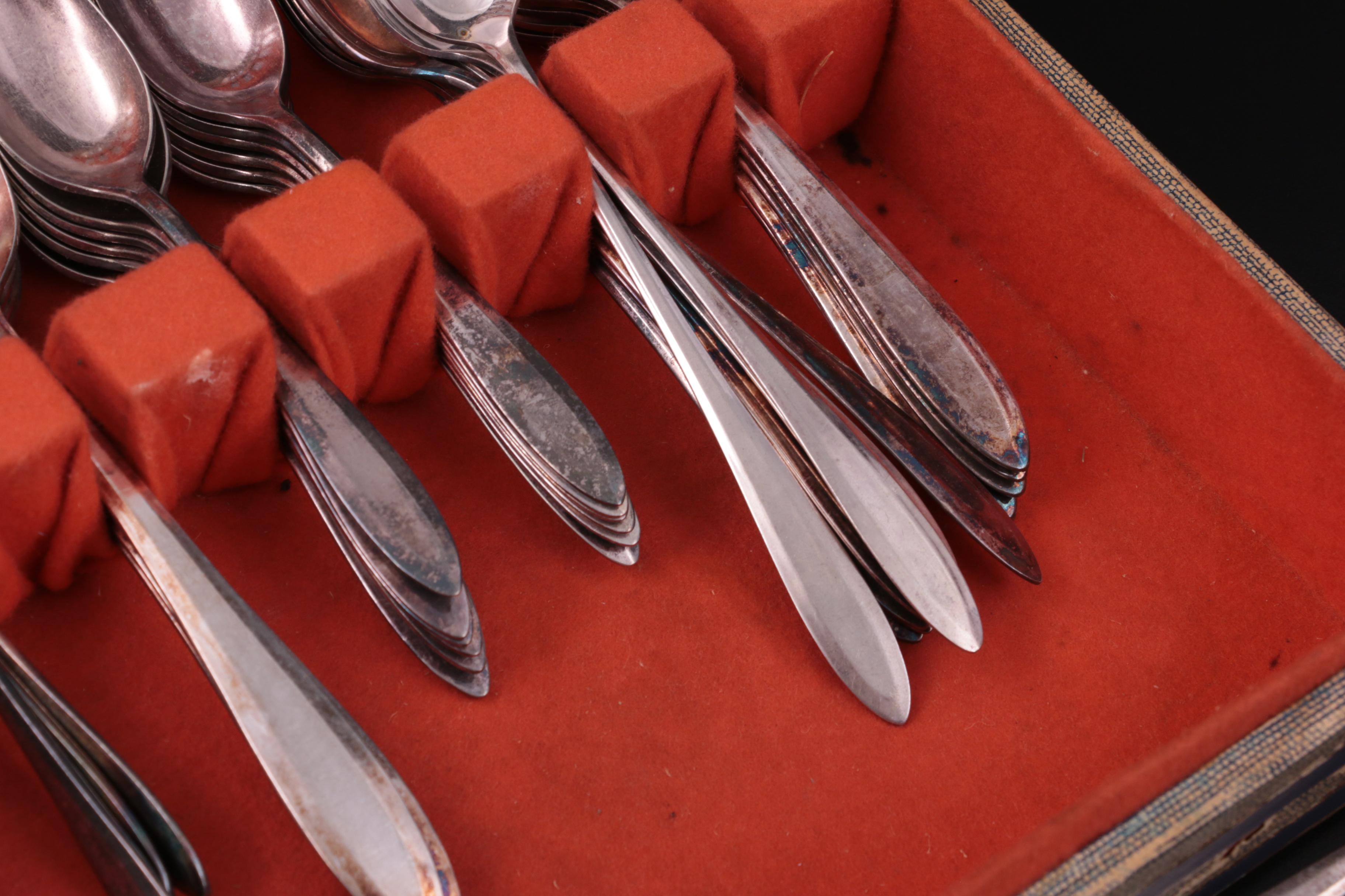 Oneida Patrician" Silver Plate Flatware, 20th Century
