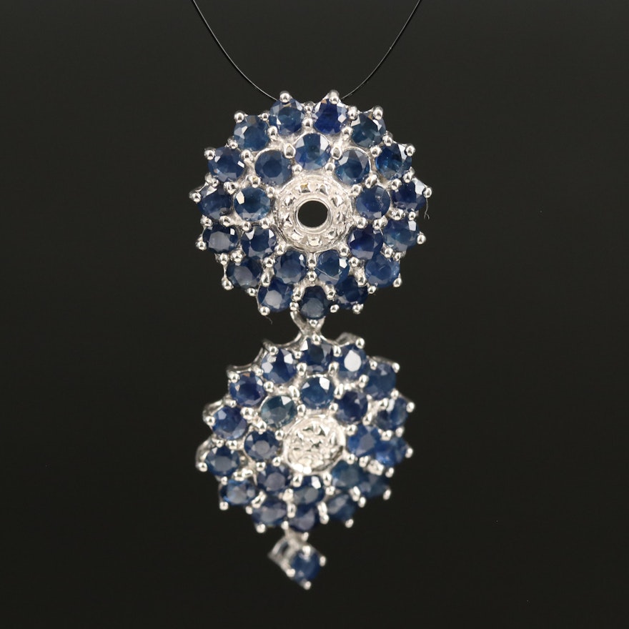 Sterling Sapphire Pendant