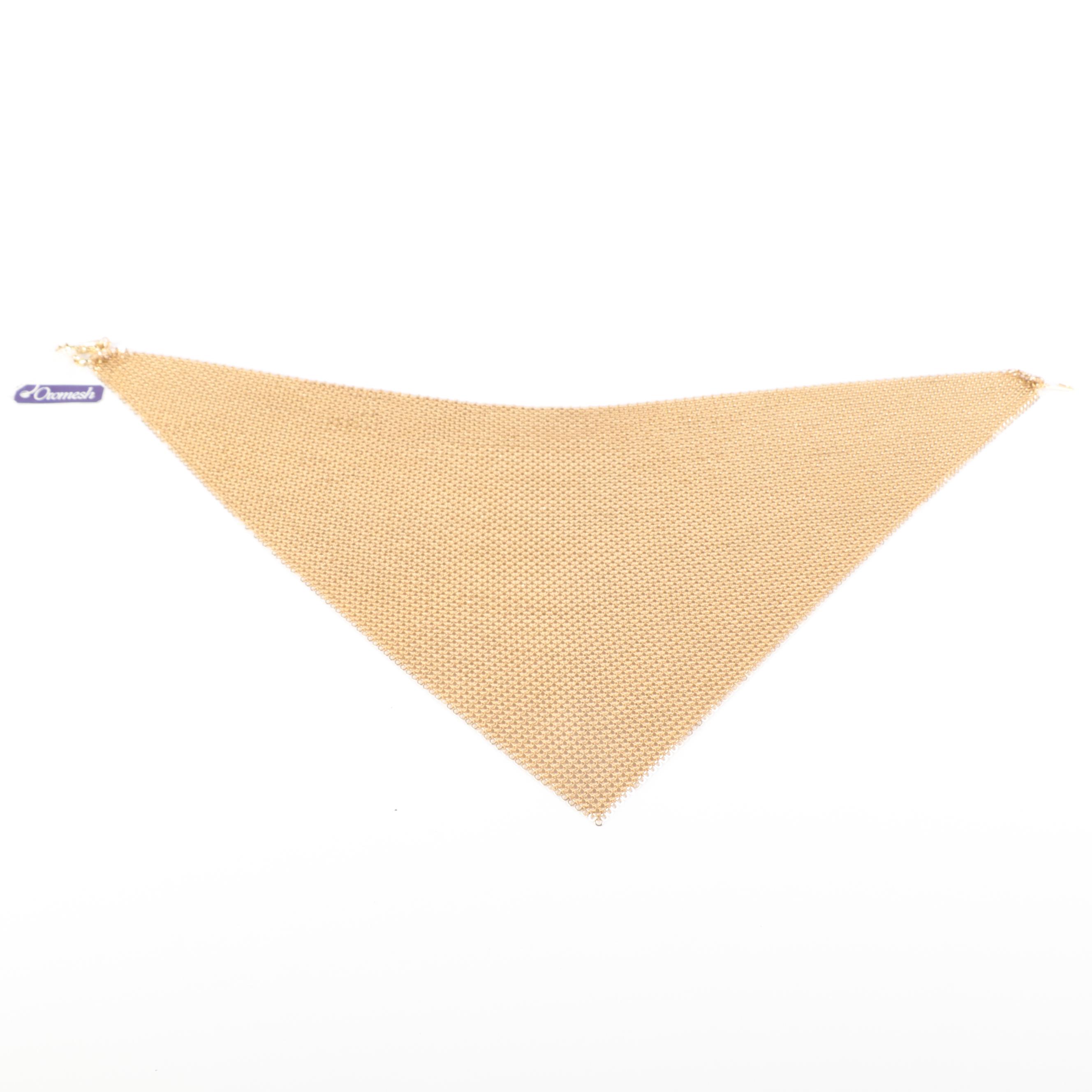 Whiting & Davis "Oromesh" Metal Mesh Bib and Snake Necklaces