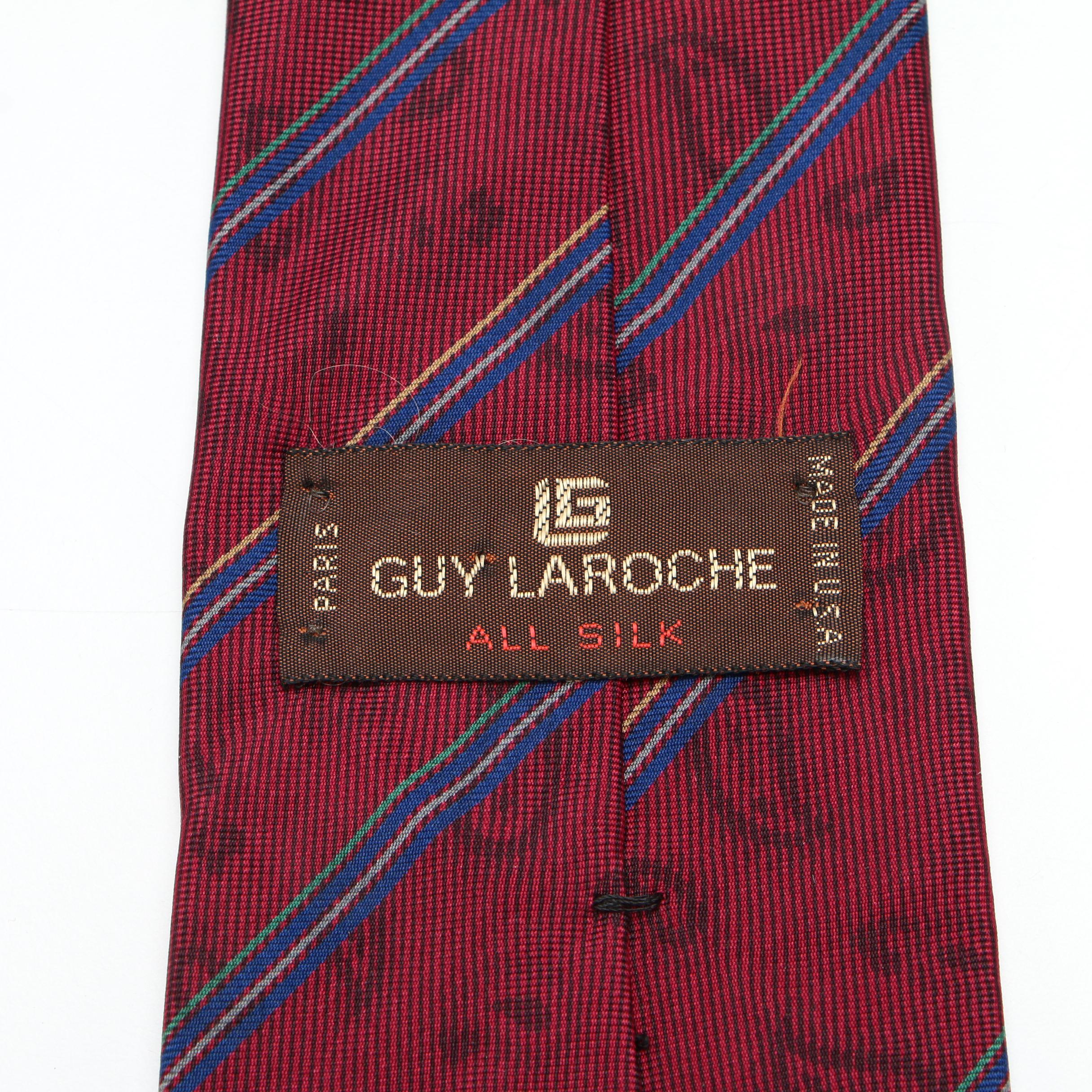 Guy Laroche, Krizia, Liberty of London, Lagerfeld, and Other Silk Neckties