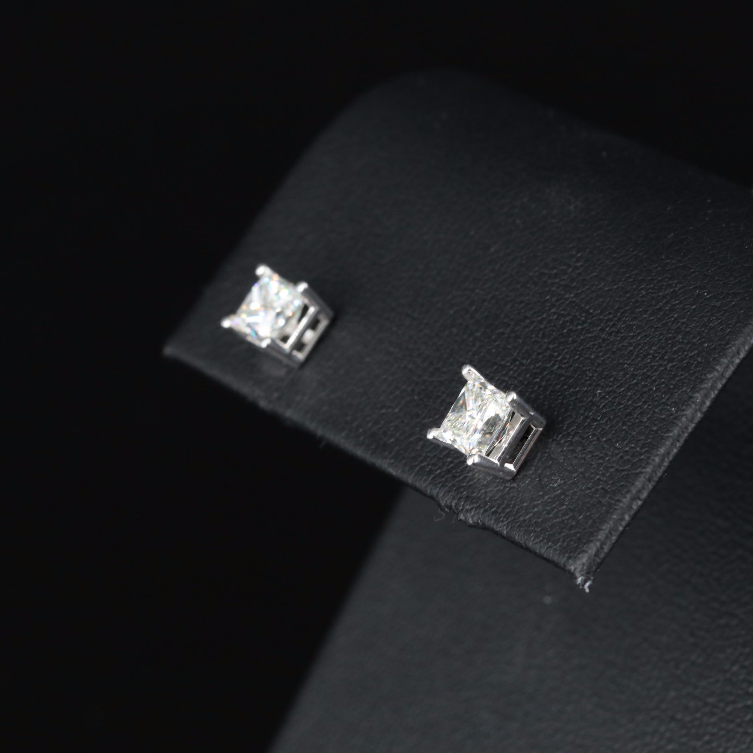 14K 1.22 CTW Diamond Stud Earrings
