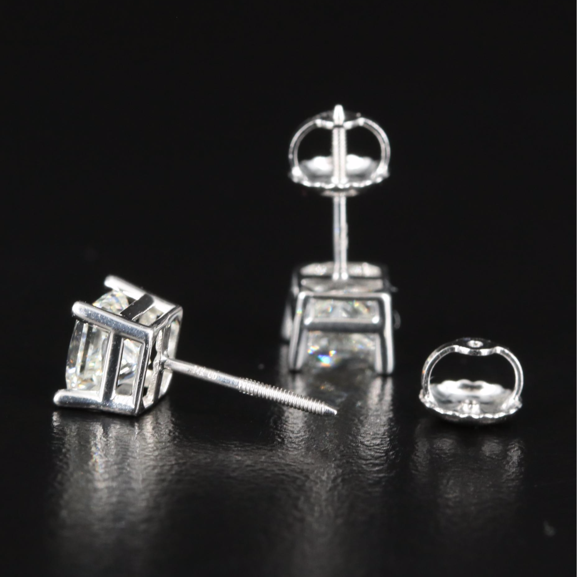 14K 1.22 CTW Diamond Stud Earrings