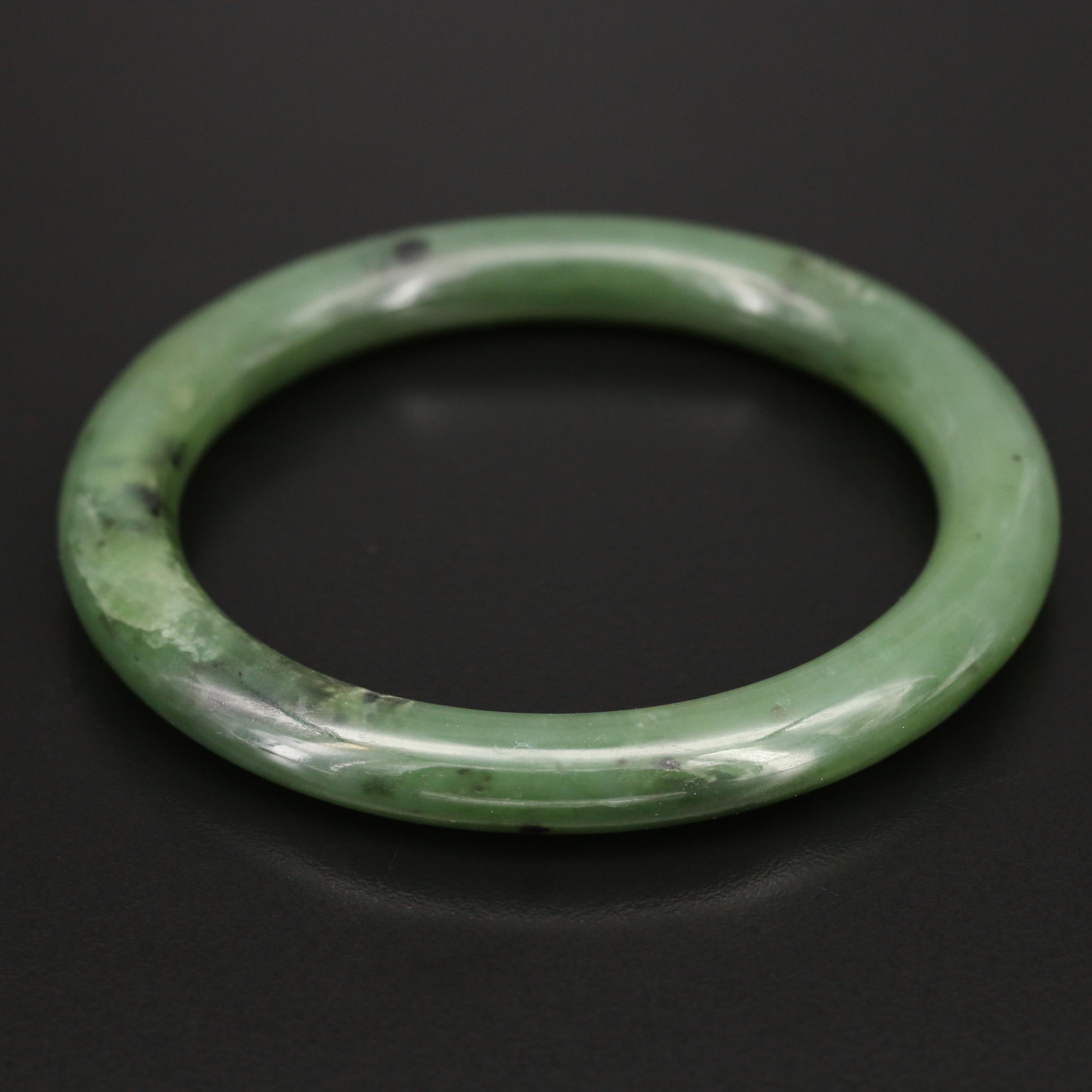 Jadeite Hololith Bangle