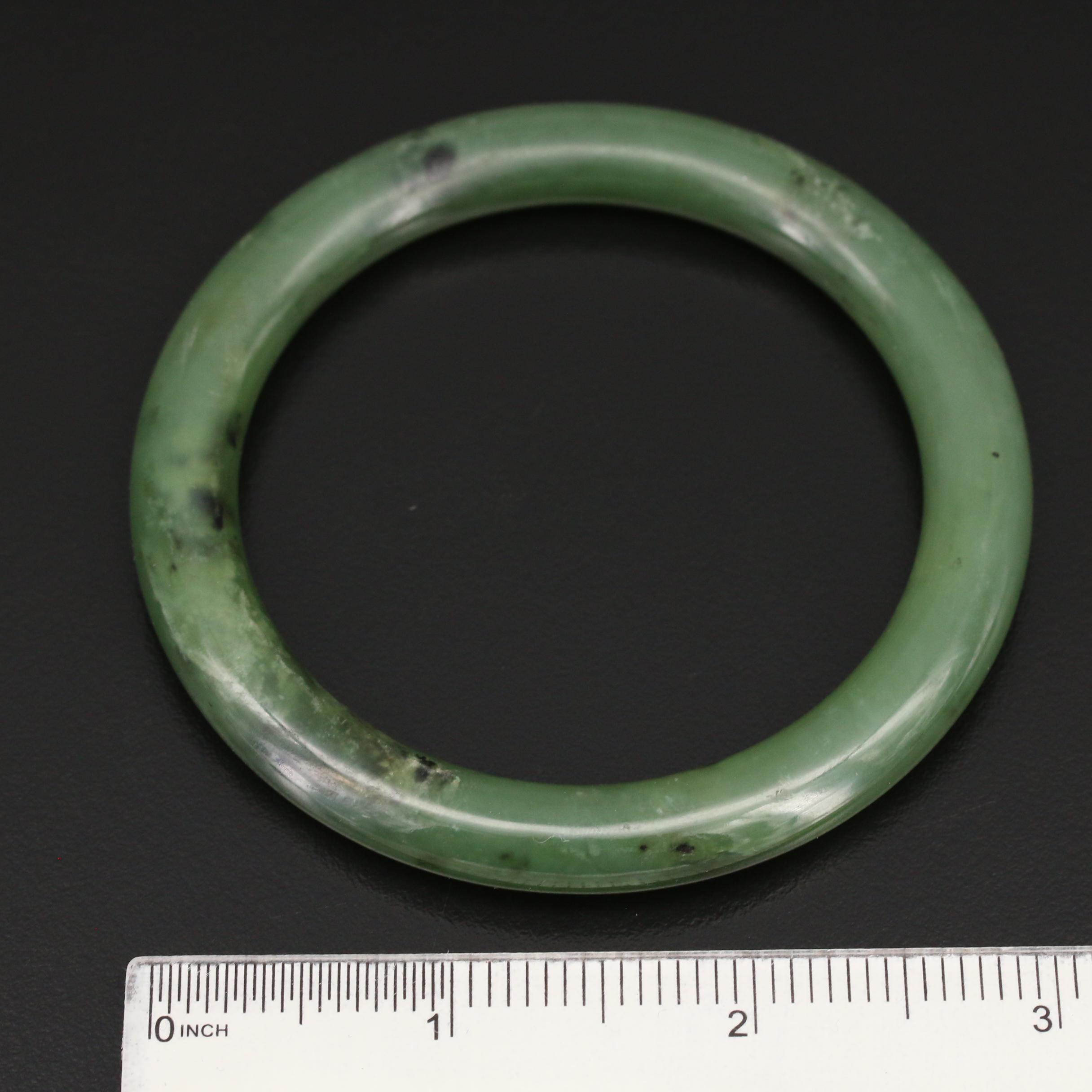Jadeite Hololith Bangle