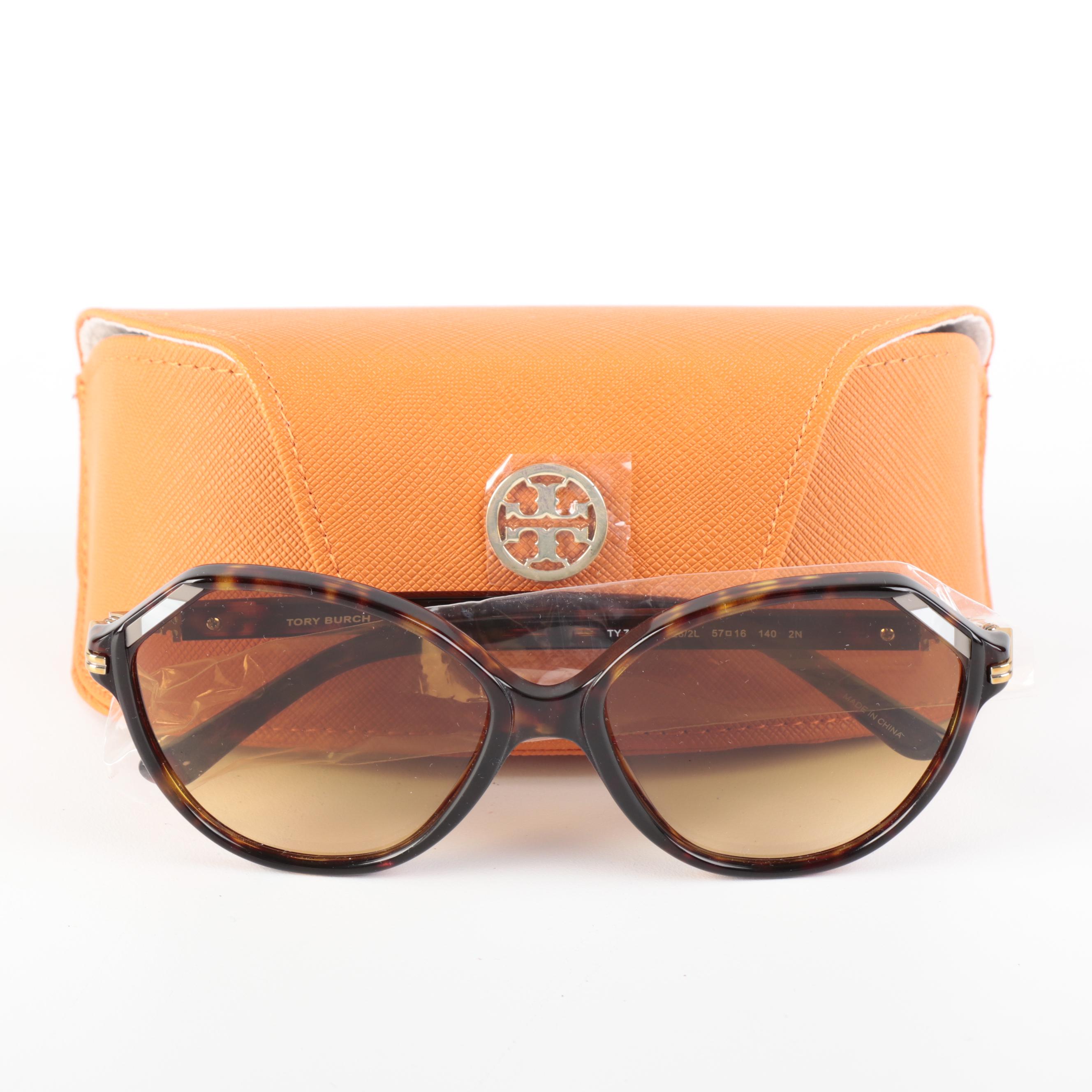 Tory Burch TY7138 Havana Sunglasses with Case