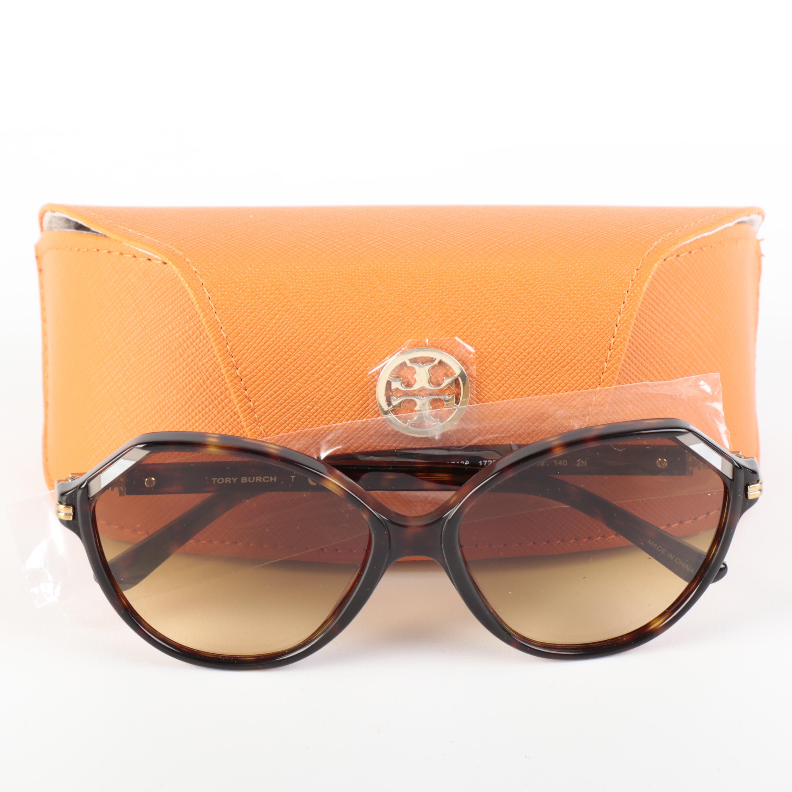 Tory Burch TY7138 Havana Sunglasses with Case