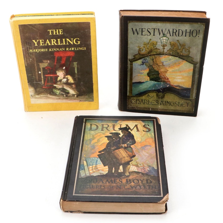 N.C. Wyeth Illustrated Classics Including "Drums," Early to Mid-20th Century