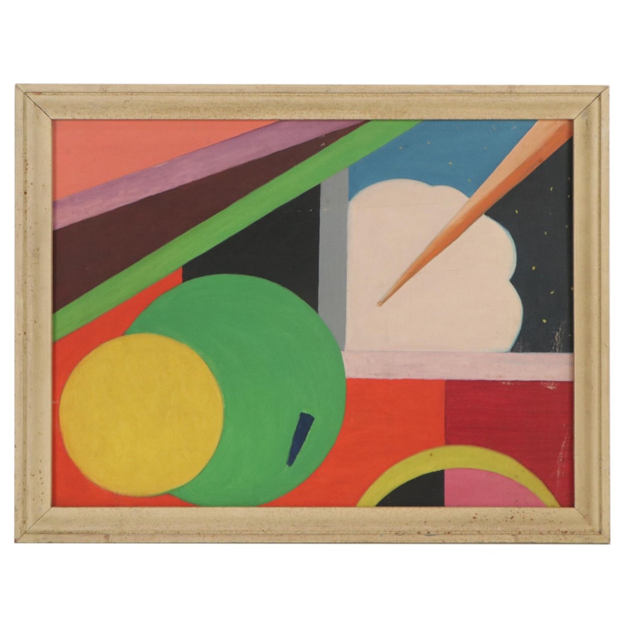 Abstract Oil Painting, Late 20th Century
