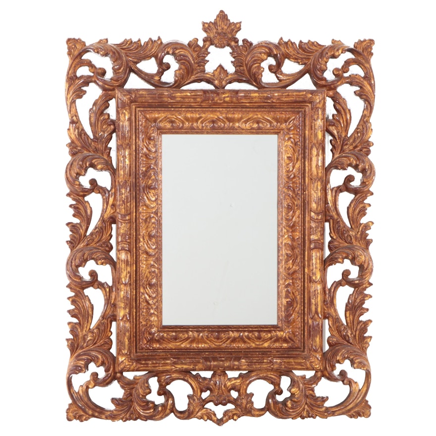 Baroque Style Gilt Composite Mirror, Late 20th Century