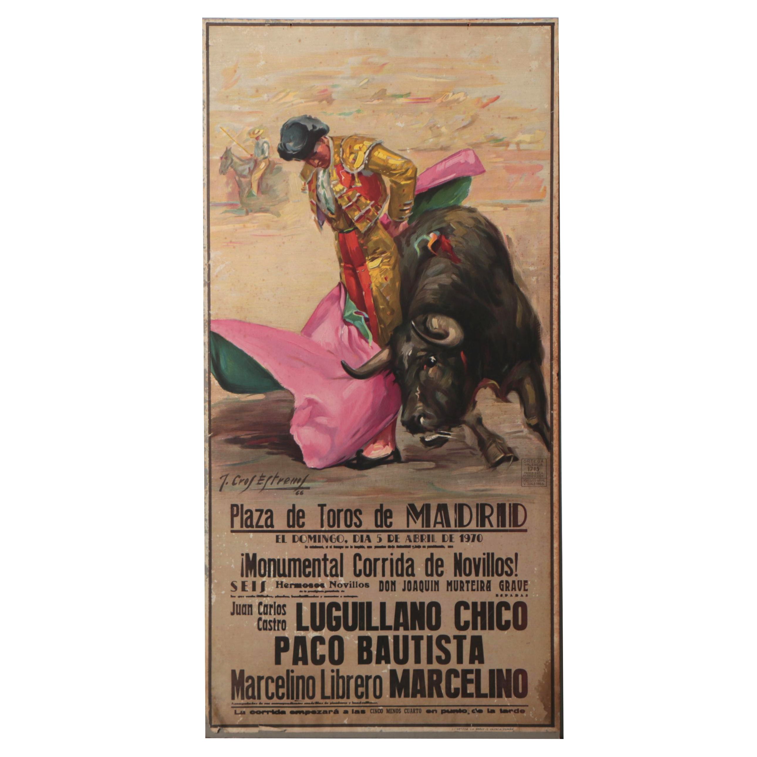 Lithograph Poster After José Cros Estrems, 1970