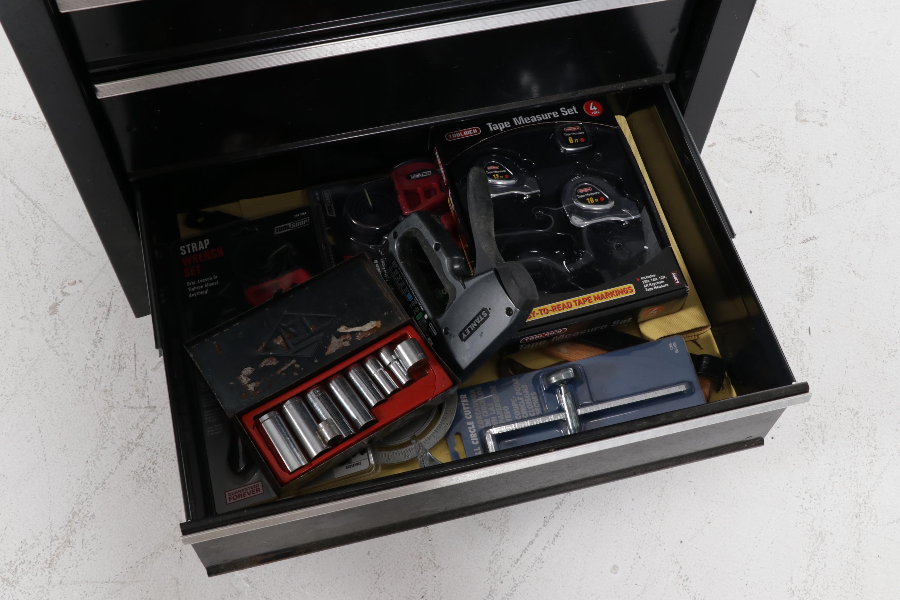 Craftsman Black Tool Chest on Wheels with Tools