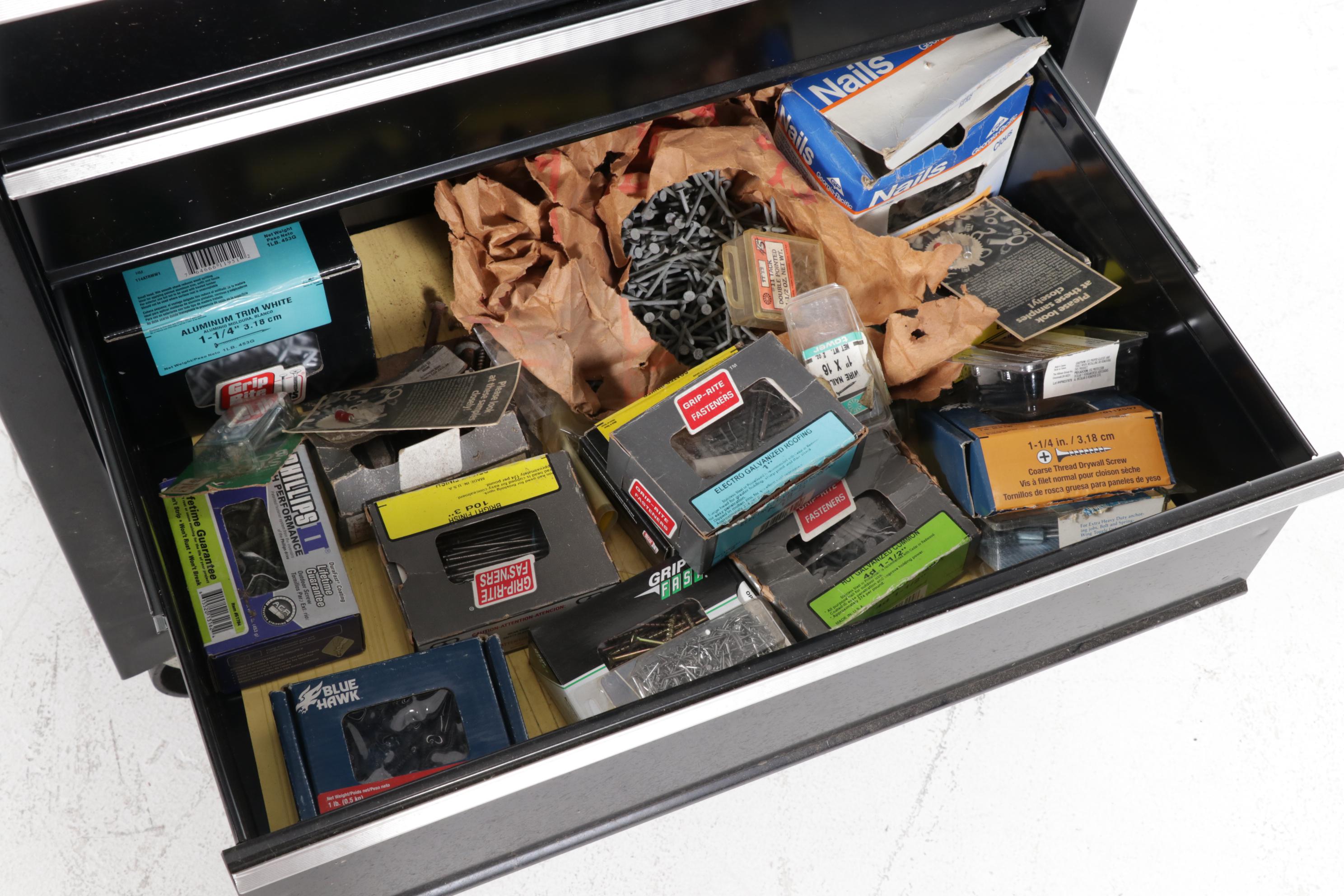 Craftsman Black Tool Chest on Wheels with Tools