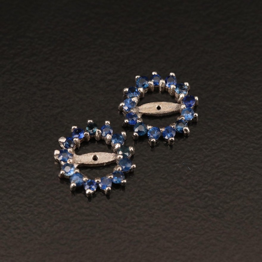14K Sapphire Earring Jackets
