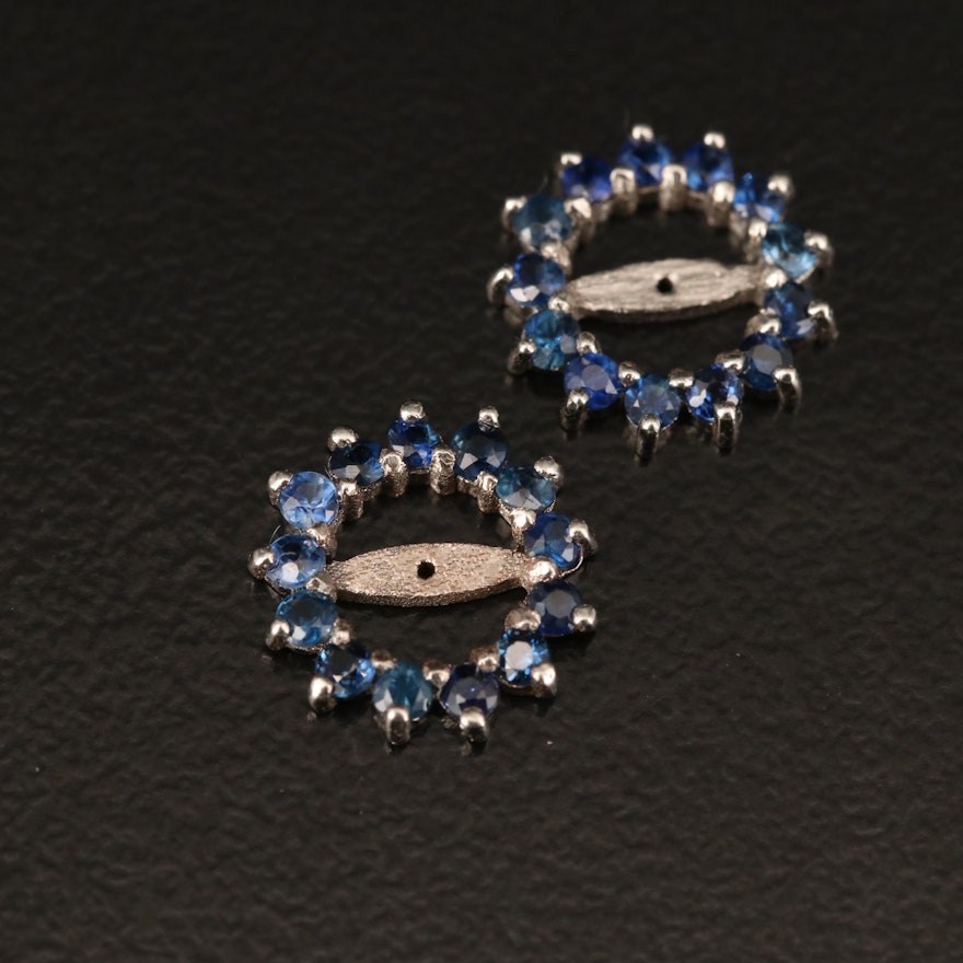 14K Sapphire Earring Jackets