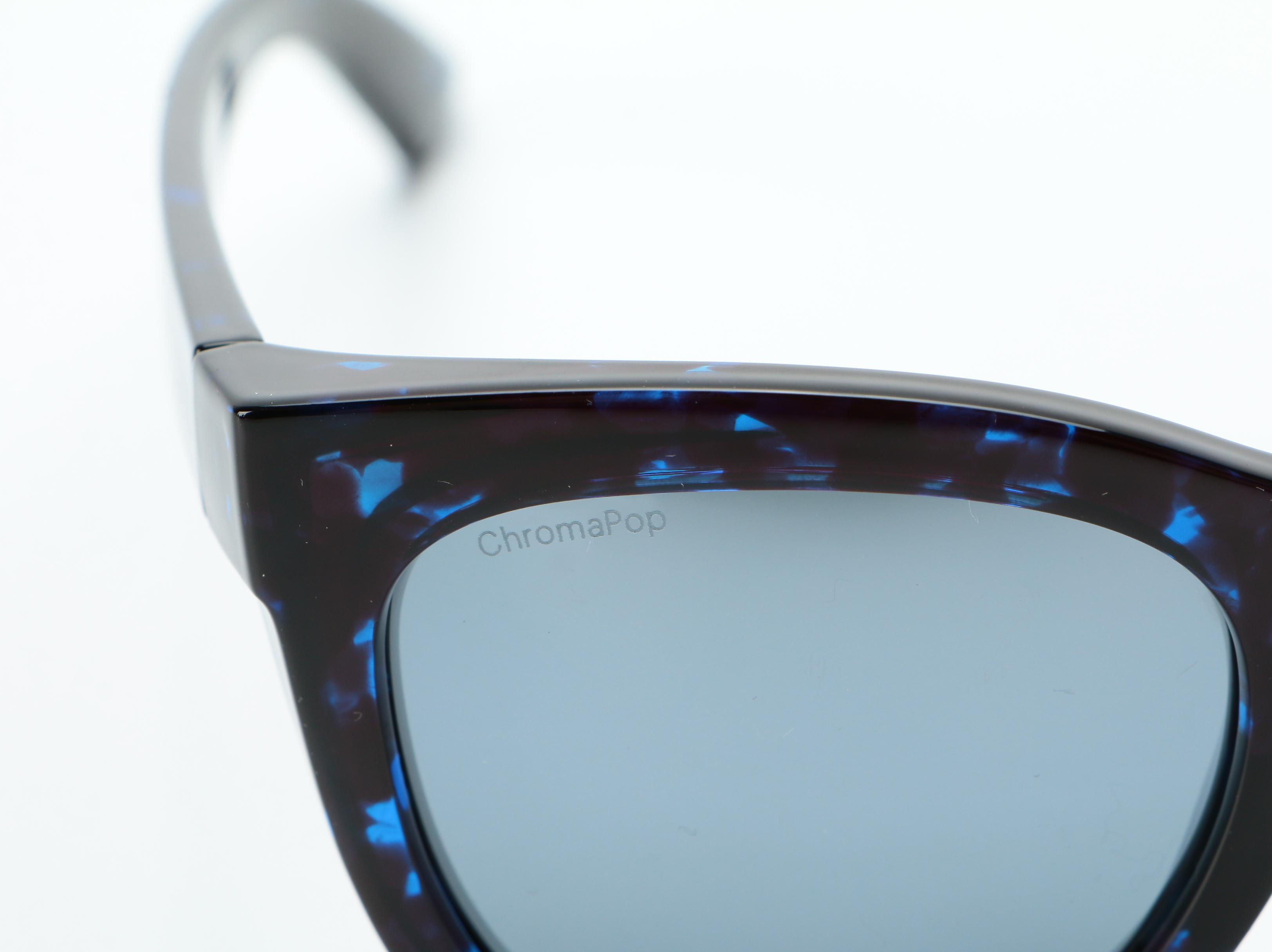 Smith Sidney Imperial Tortoise Sunglasses with ChromaPop Polarized Smoke Lenses