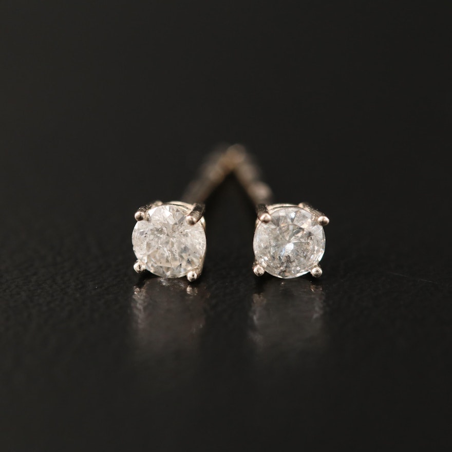 14K 0.28 CTW Diamond Stud Earrings