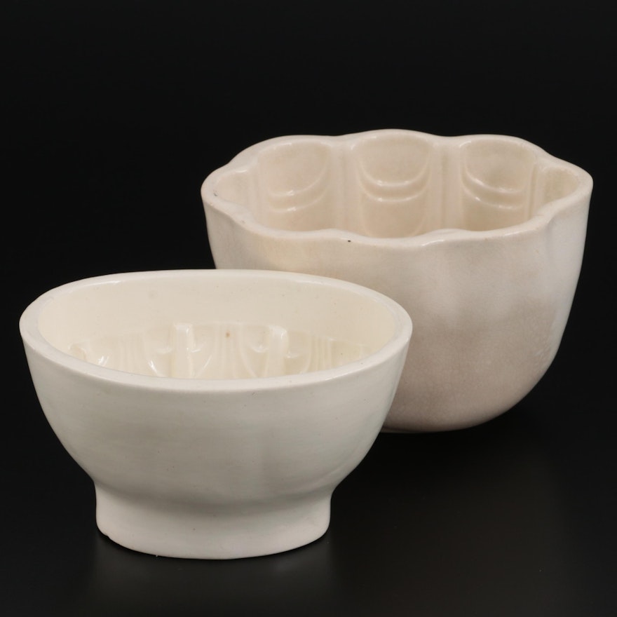 Copeland & Garrett and Other Earthenware Jelly Molds, Early to Mid-19th Century