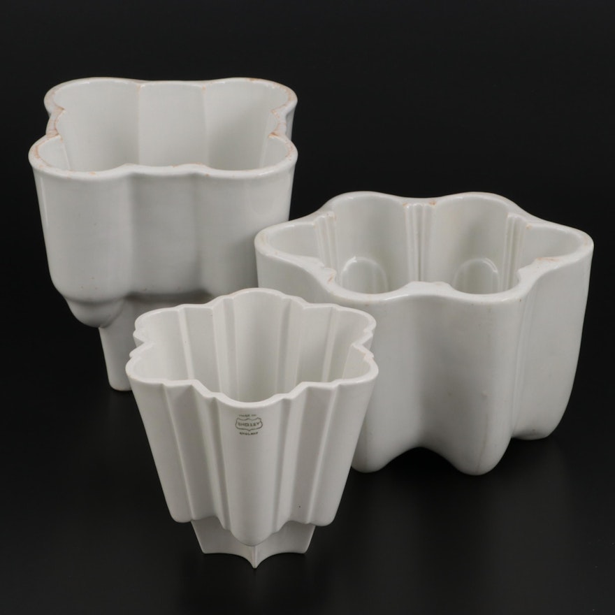 Shelley and Other English Ironstone Jelly Molds, Late 19th to Early 20th Century