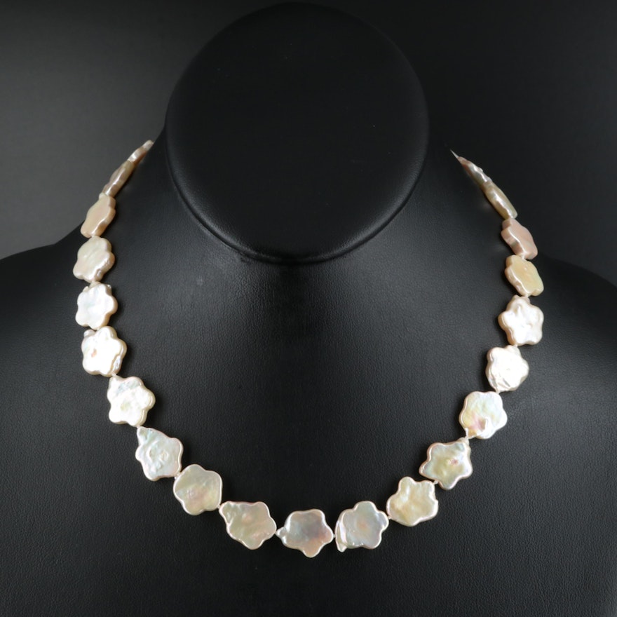 Baroque Pearl Necklace with 18K Clasp