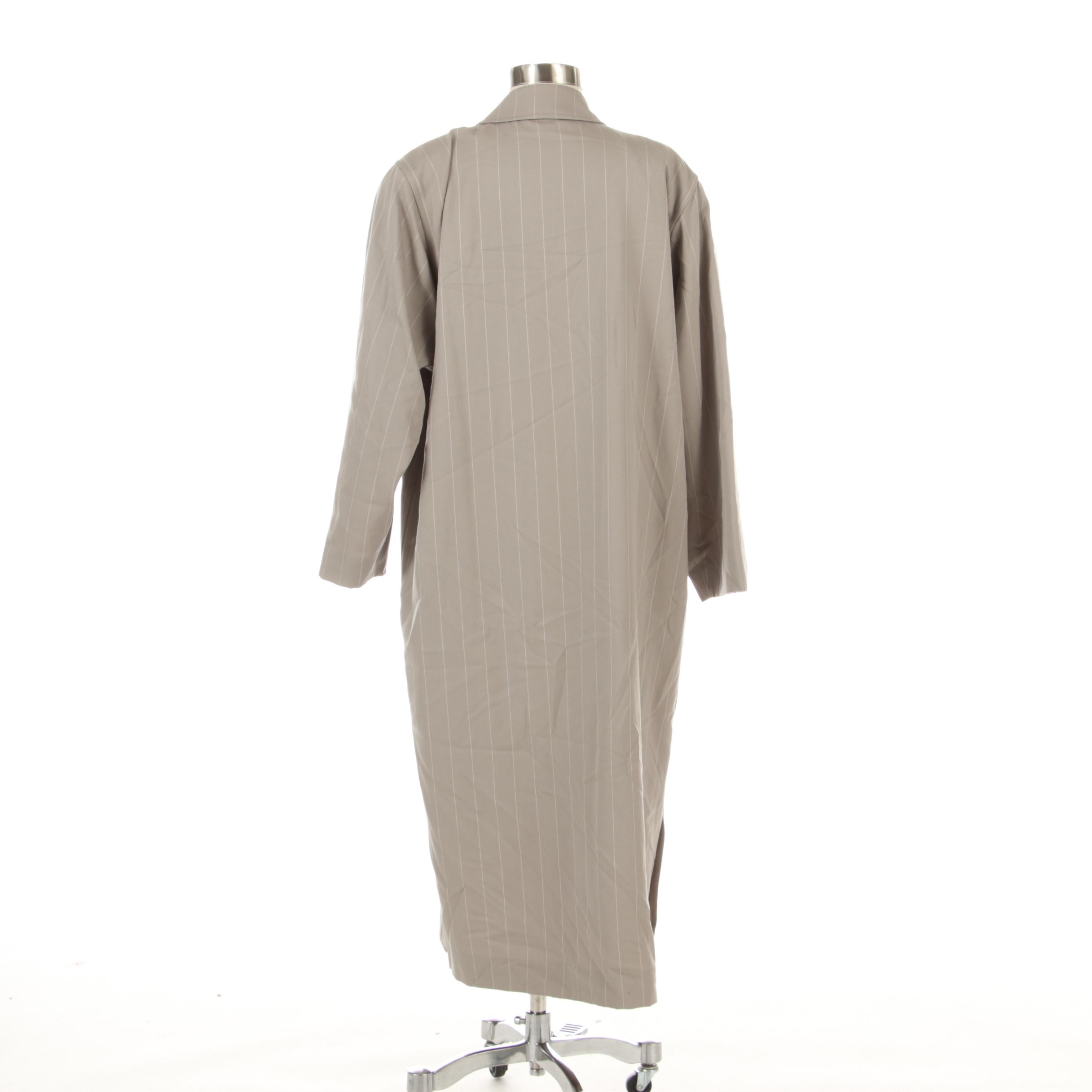 Bill Blass Striped Wool Coat
