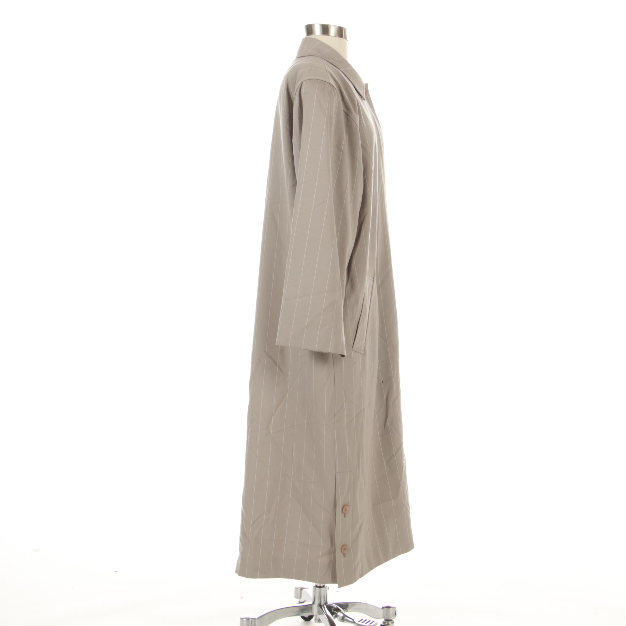 Bill Blass Striped Wool Coat