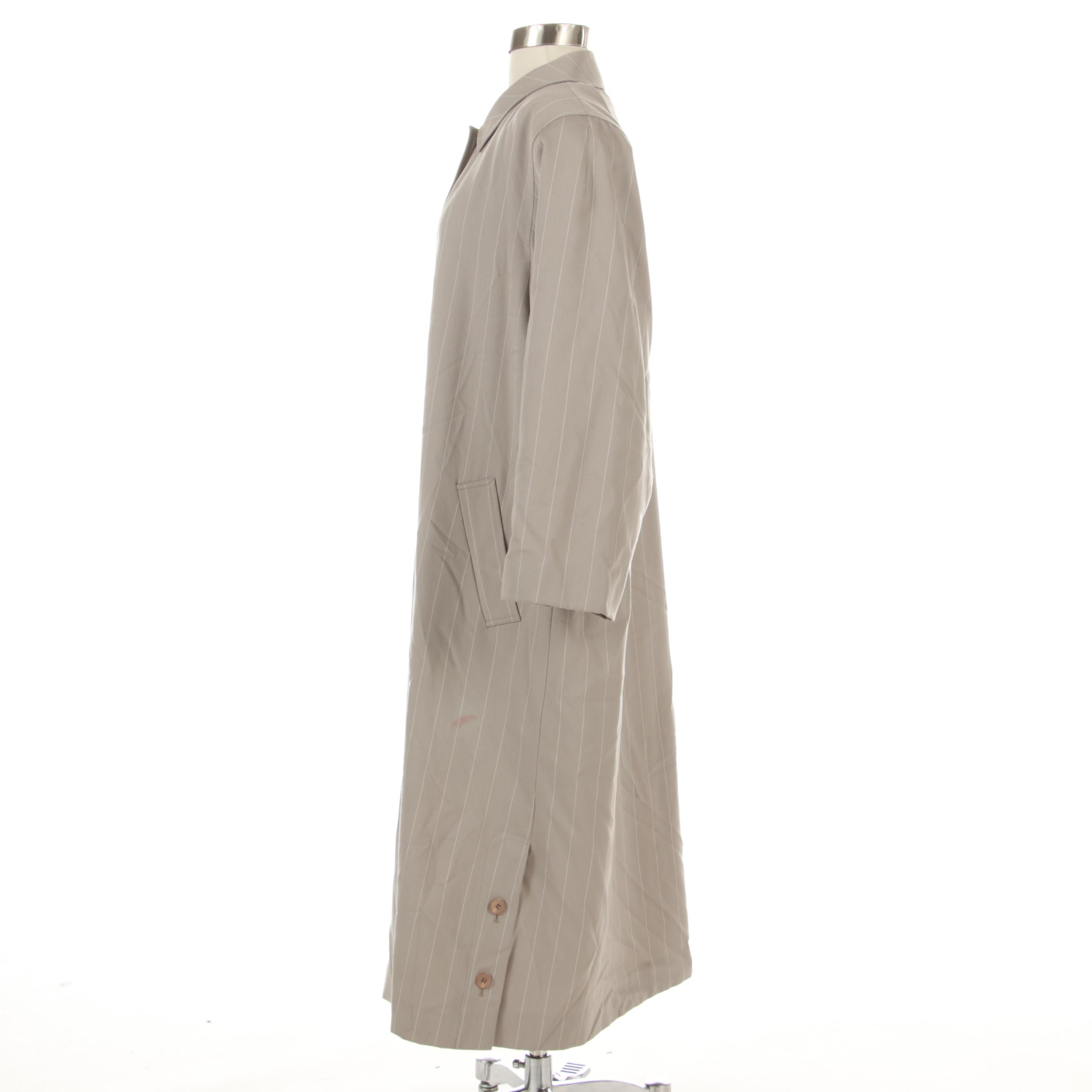 Bill Blass Striped Wool Coat