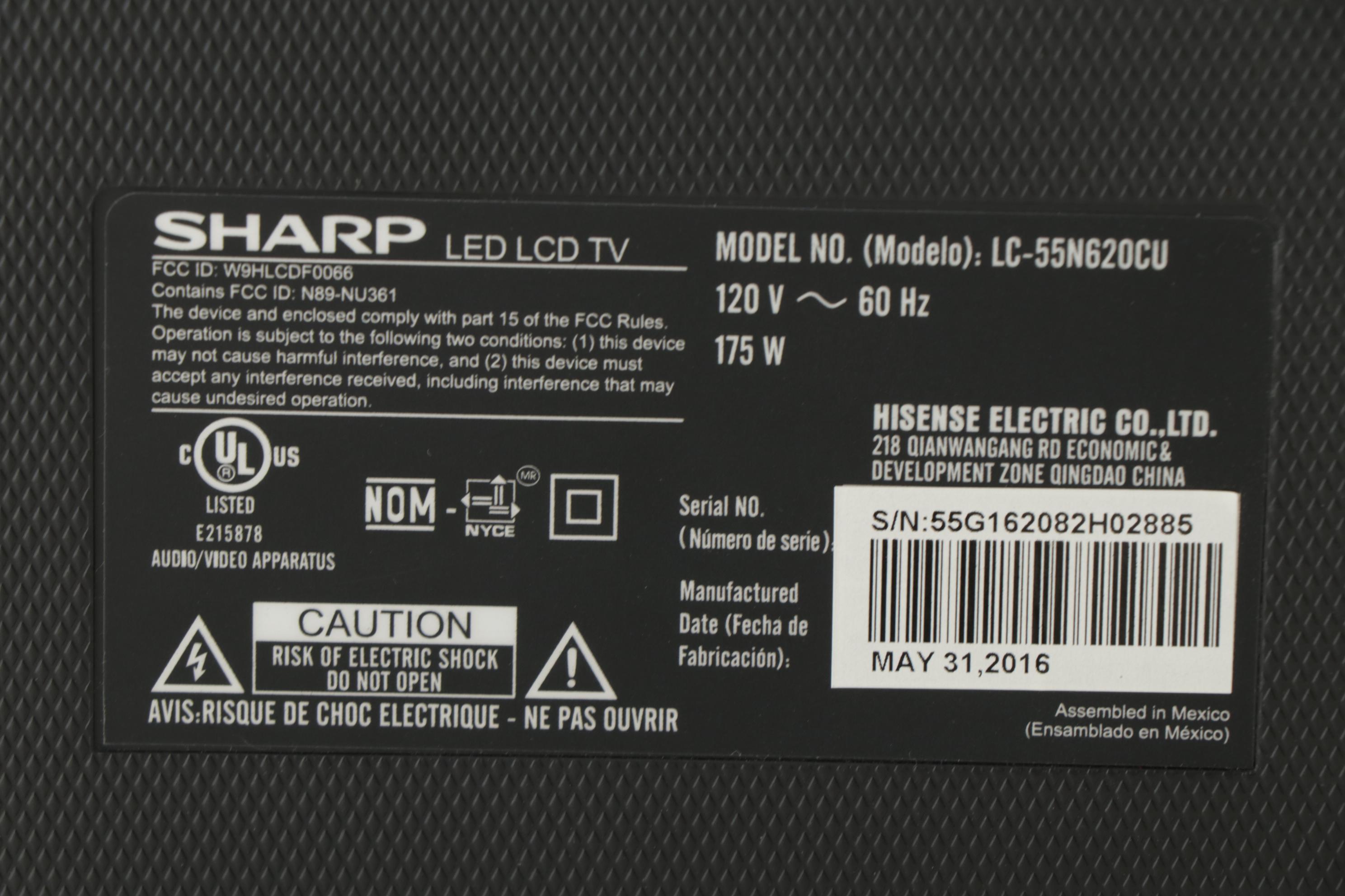 Sharp 55" 4K Ultra High-Definition LED-Backlit LCD Smart TV