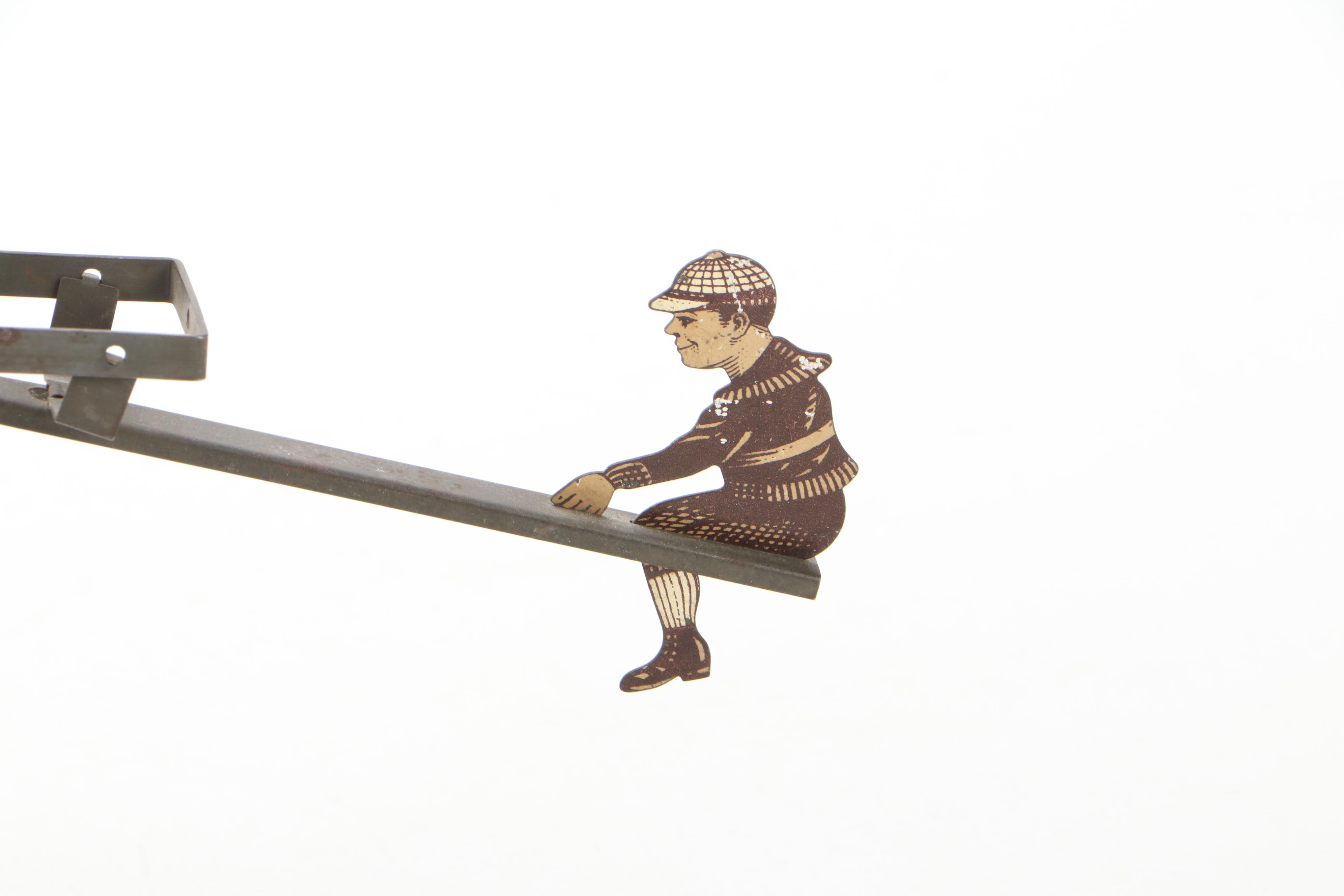 J. Chein & Co. "Busy Mike" and Other Tin Litho Sand Toys