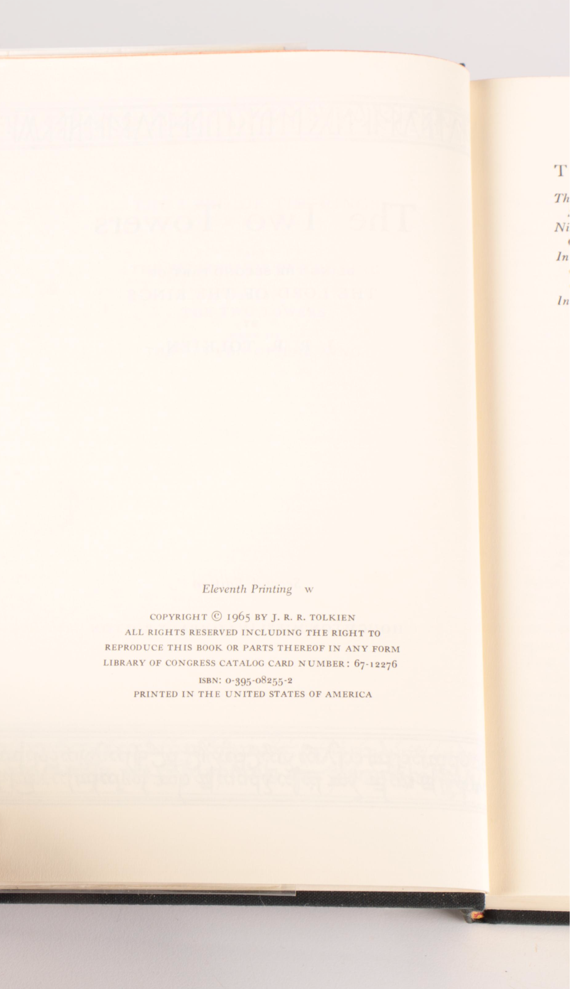 Second American Edition "The Lord of the Rings" by J. R. R. Tolkien Box Set