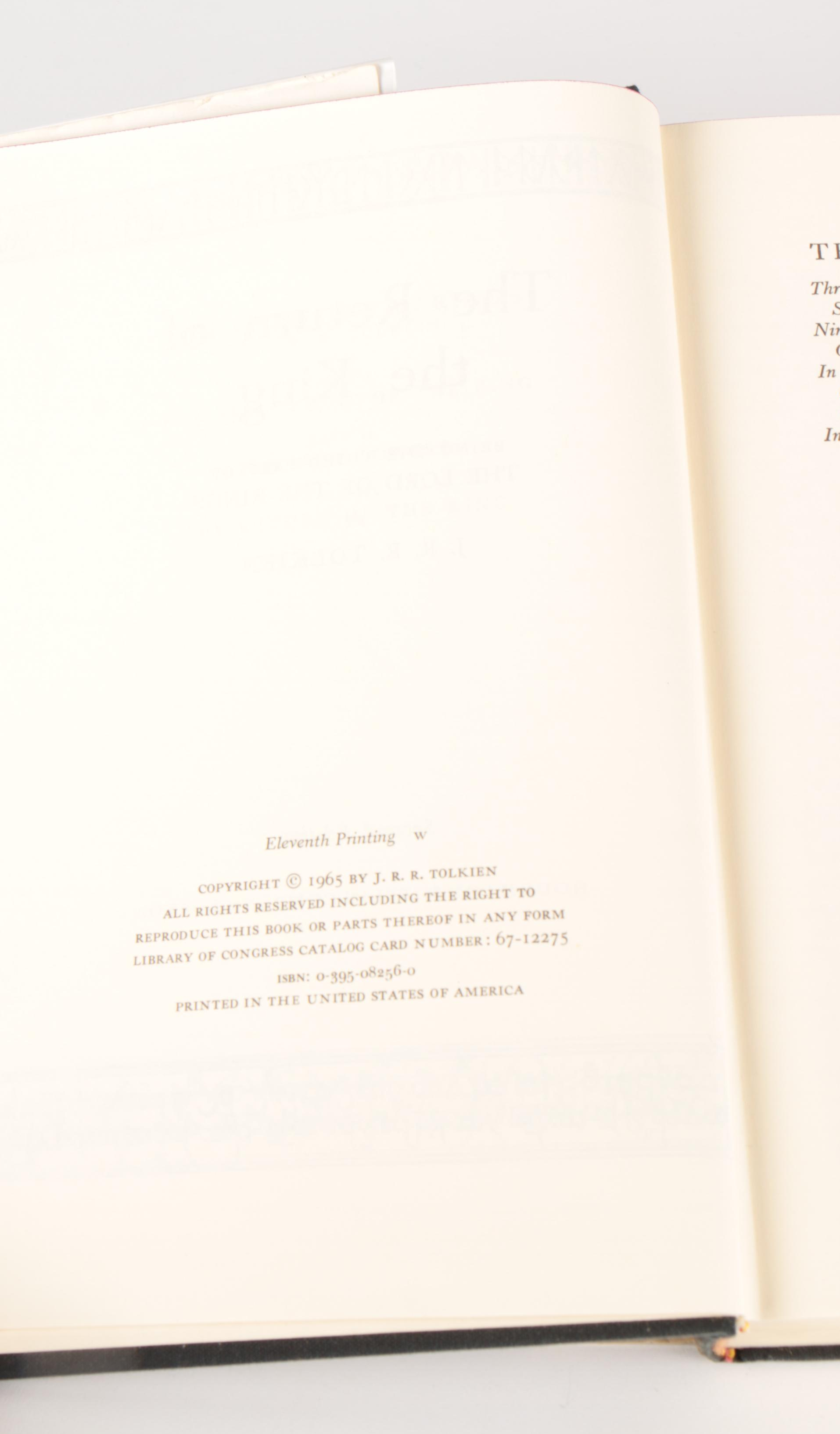 Second American Edition "The Lord of the Rings" by J. R. R. Tolkien Box Set