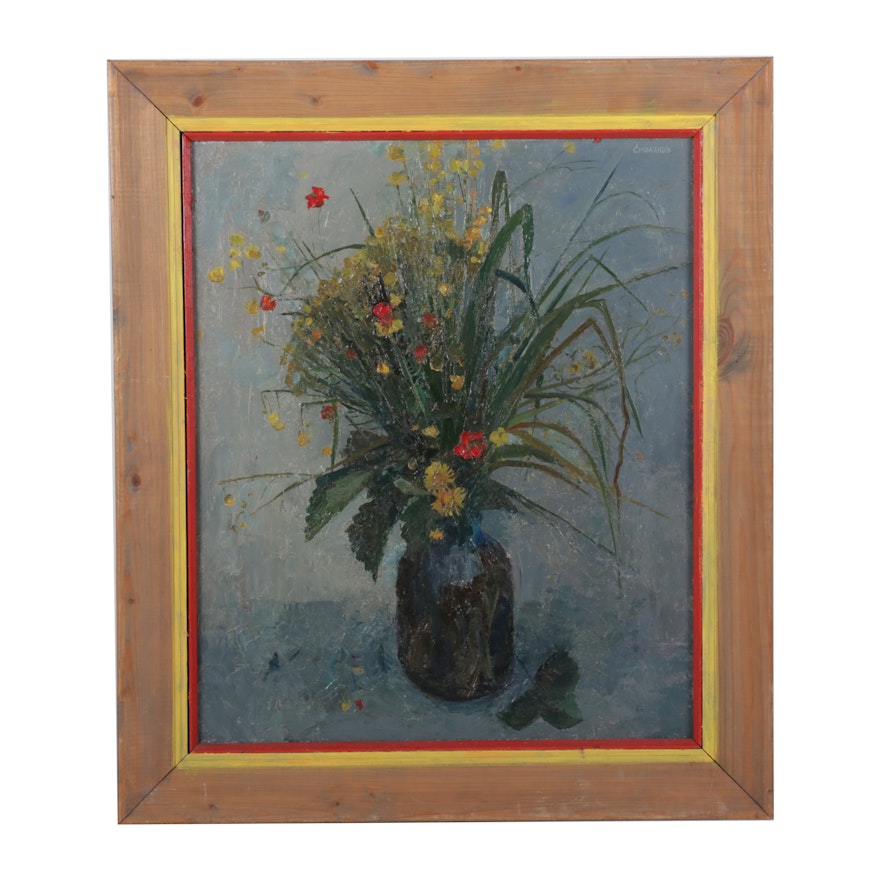 Still Life Oil Painting "June Bouquet," 1986