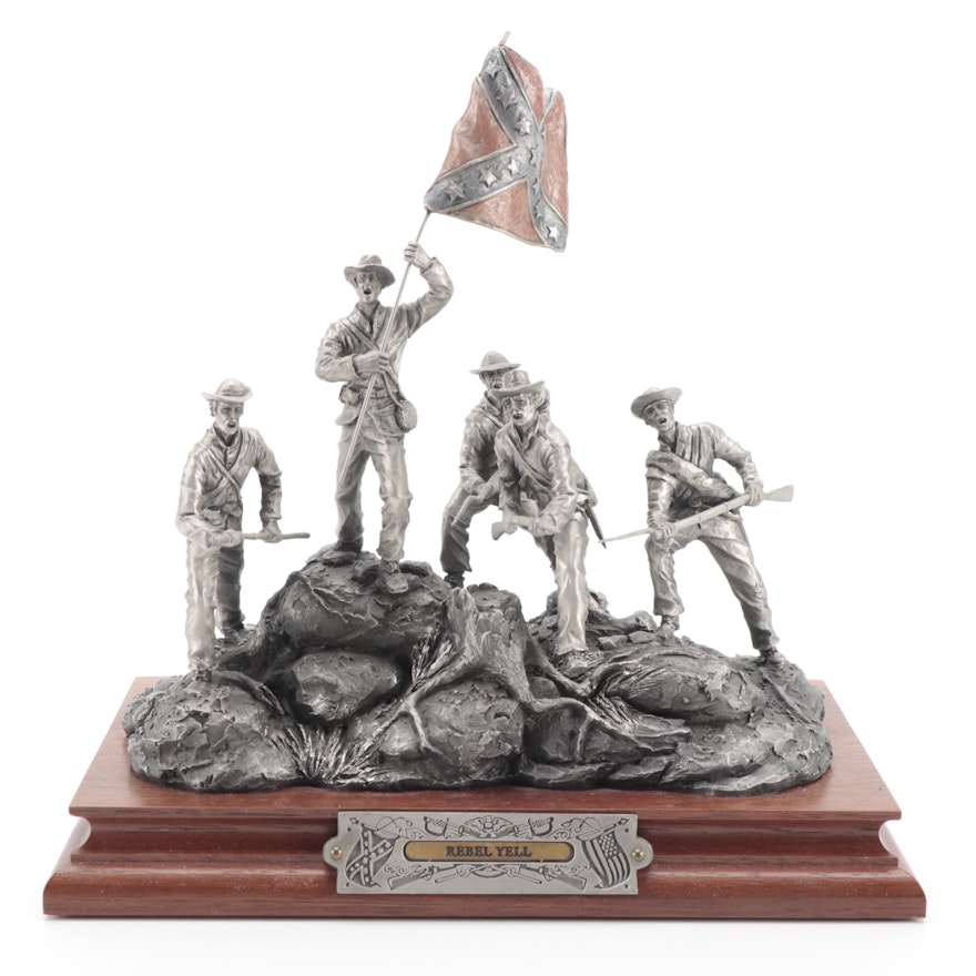 Francis Barnum for Chilmark "Rebel Yell" Pewter Sculpture, 1996