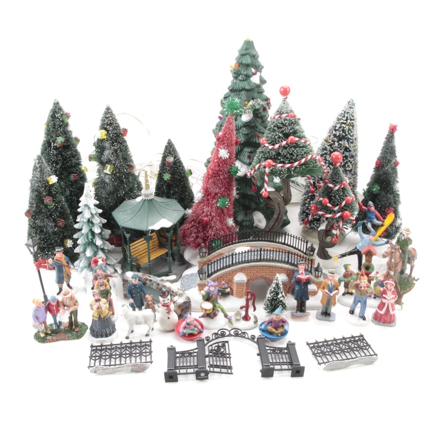Department 56 and Lemax Christmas Village Figurines and Other Table Décor