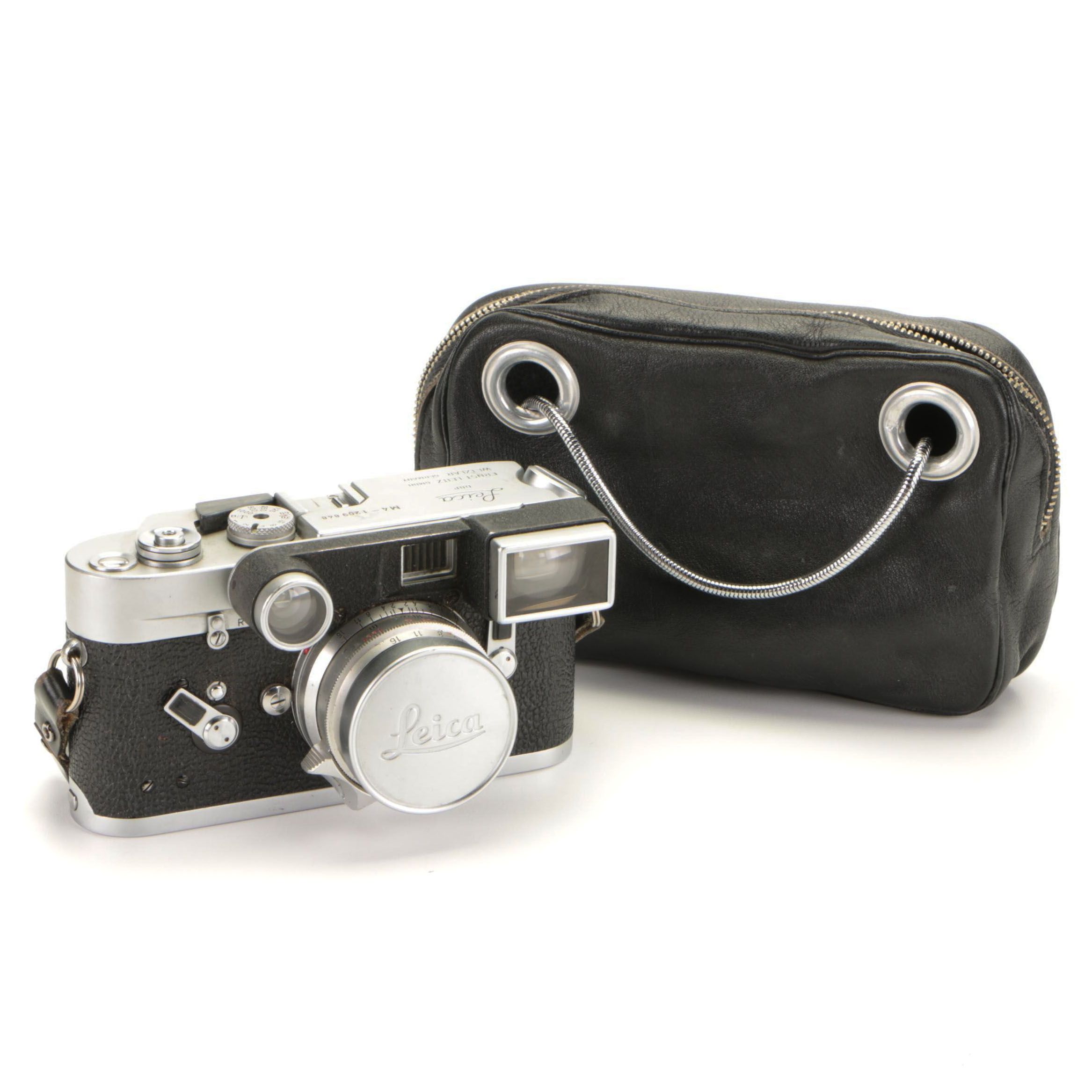Leica M4 Rangefinder Camera with Case, Mid-20th Century