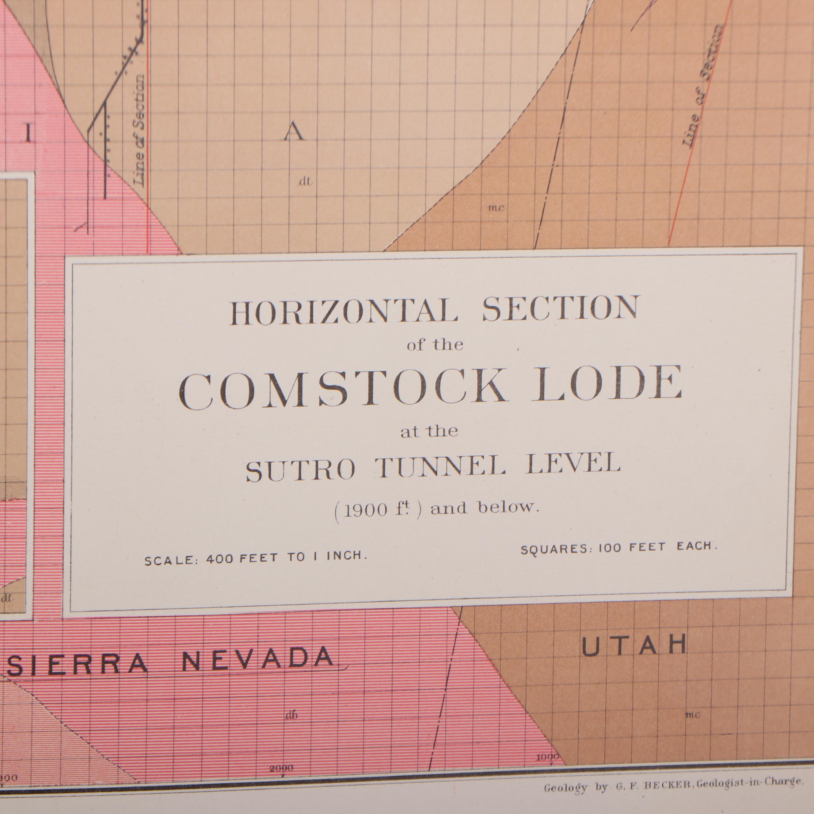 USGS "Atlas of Mining Maps of the Comstock Lode and Washoe District," 1882