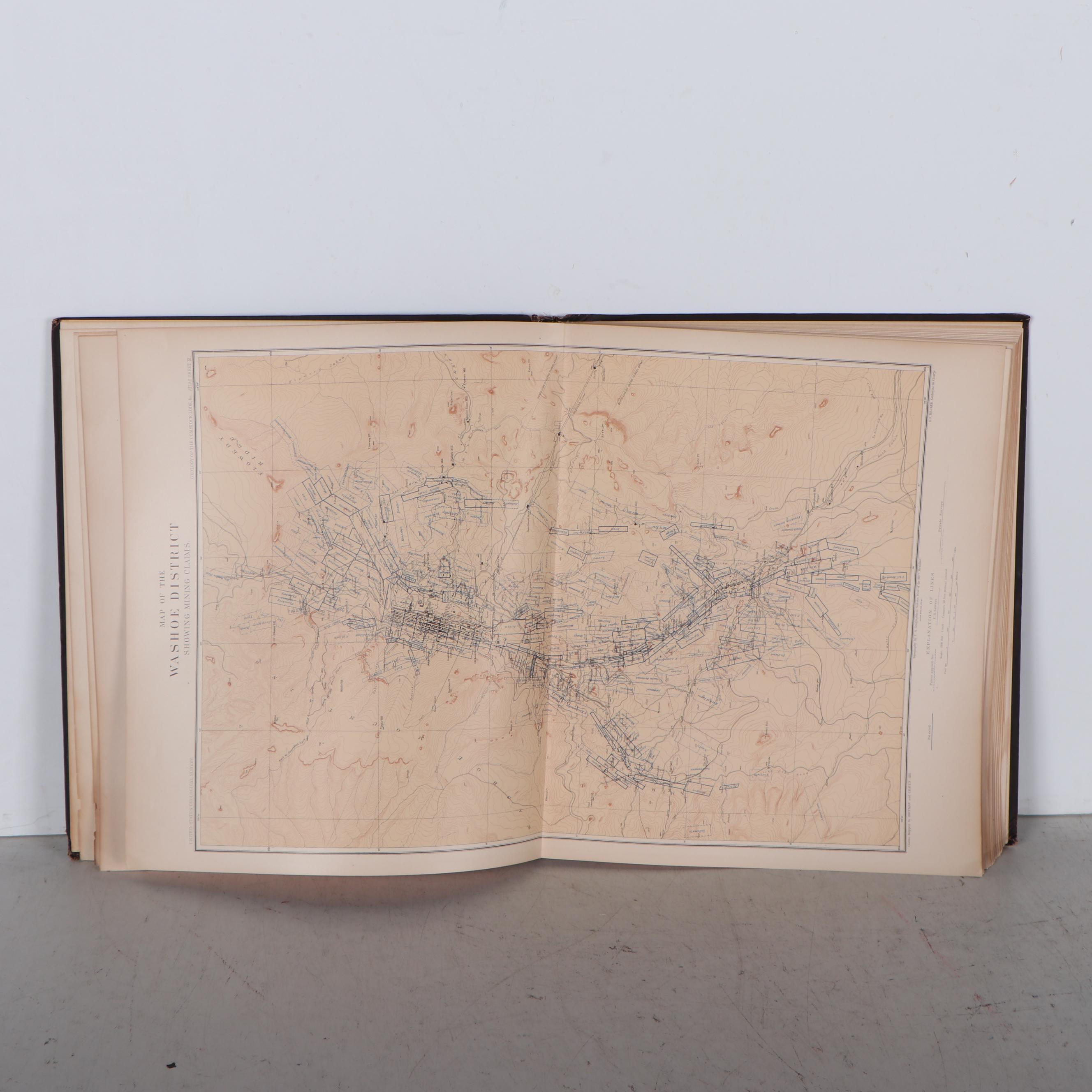 USGS "Atlas of Mining Maps of the Comstock Lode and Washoe District," 1882