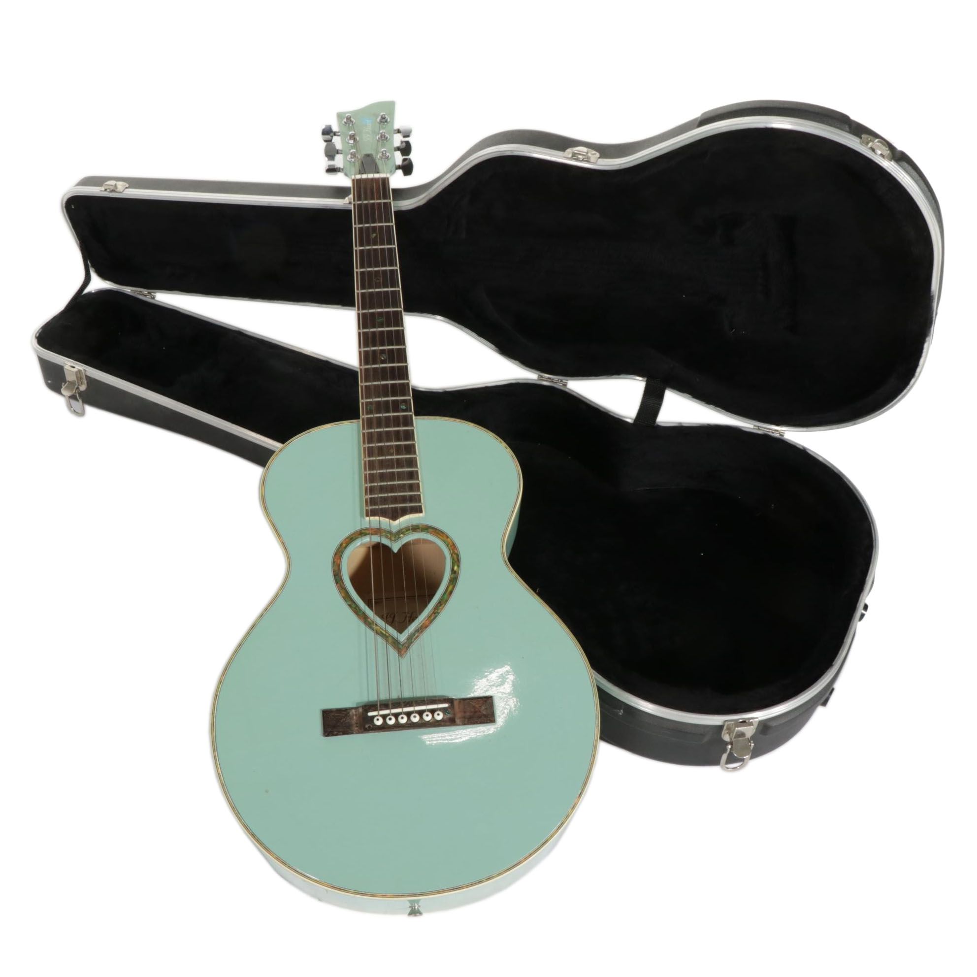 JJ Heart  Girls Light Blue Acoustic Guitar