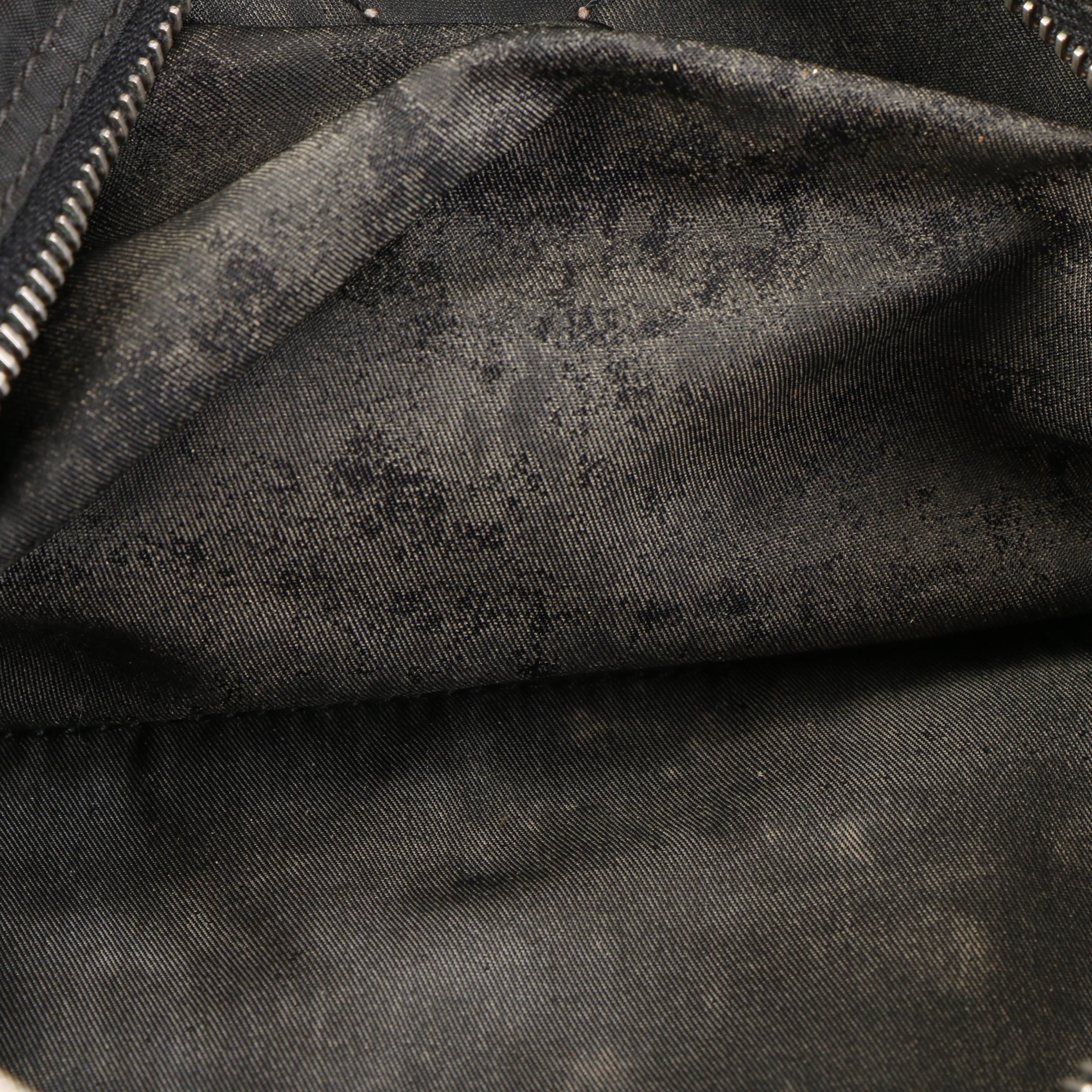 Prada Handbag in Black Tessuto Nylon and Saffiano Leather Trim