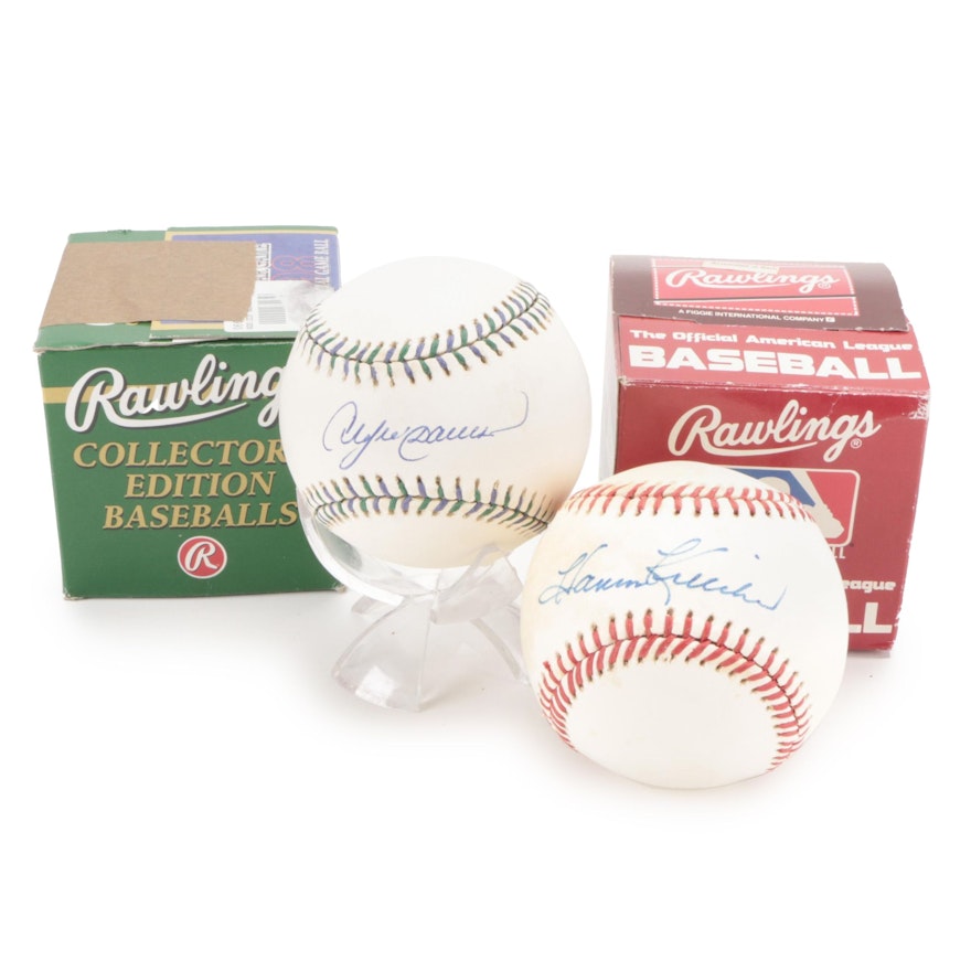 Harmon Killebrew and Andre Dawson Rawlings Signed Baseballs