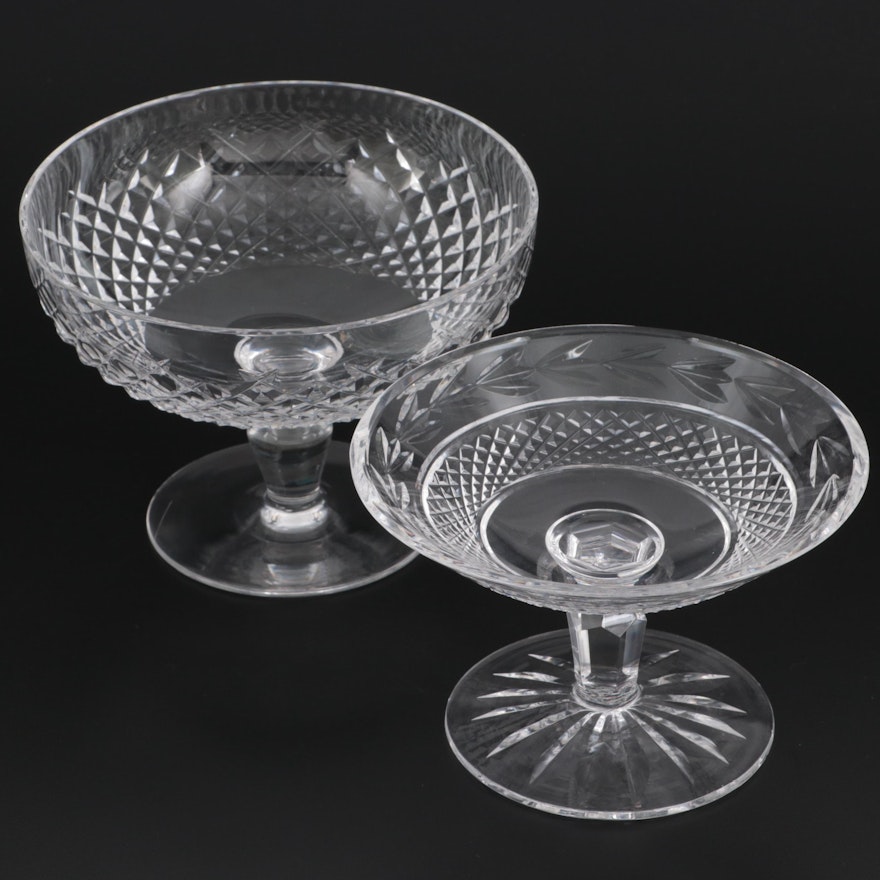Waterford Crystal "Alana" and "Glandore" Compotes, Mid to Late 20th Century