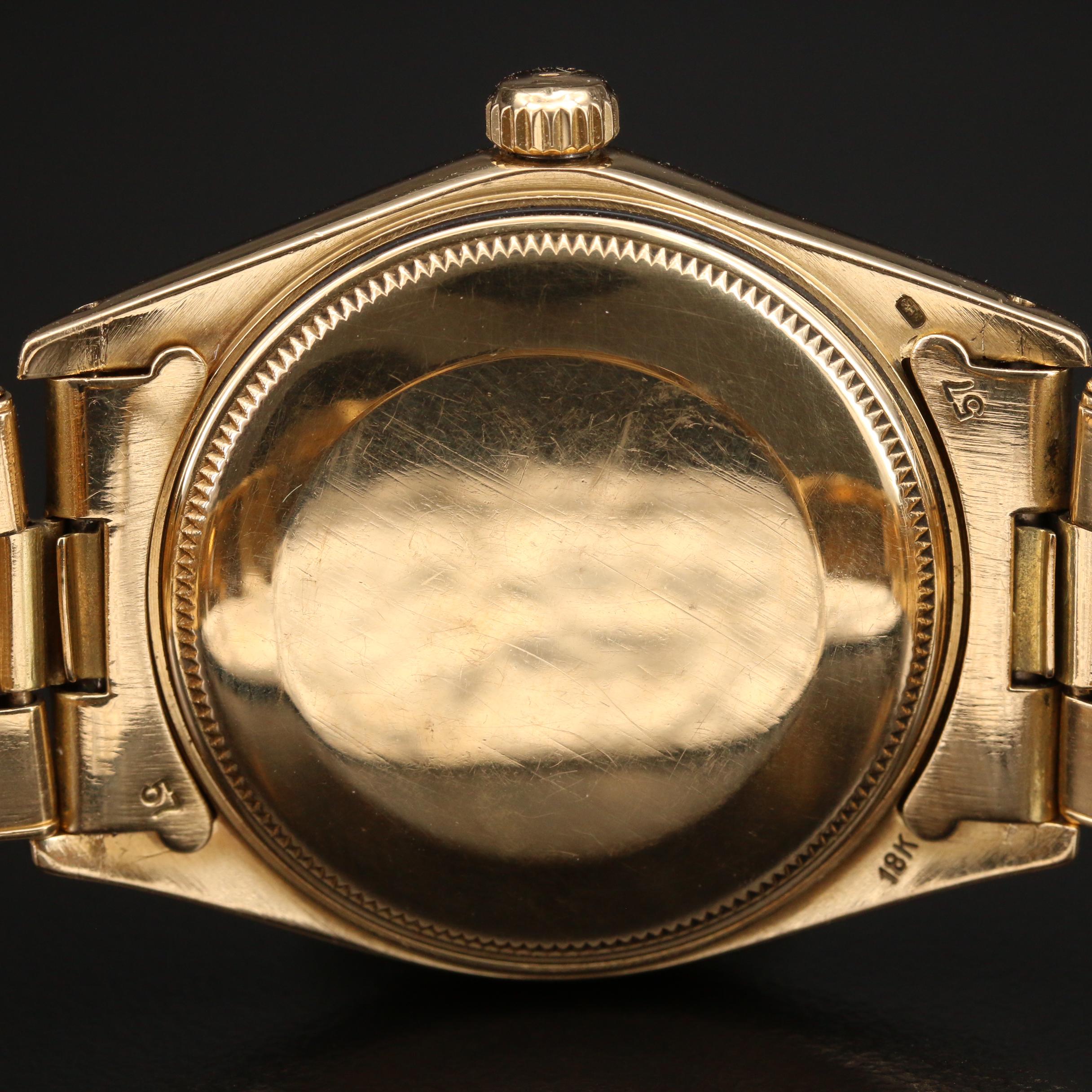 1973 Rolex Oyster Perpetual Date 1503 18K Gold Automatic Watch