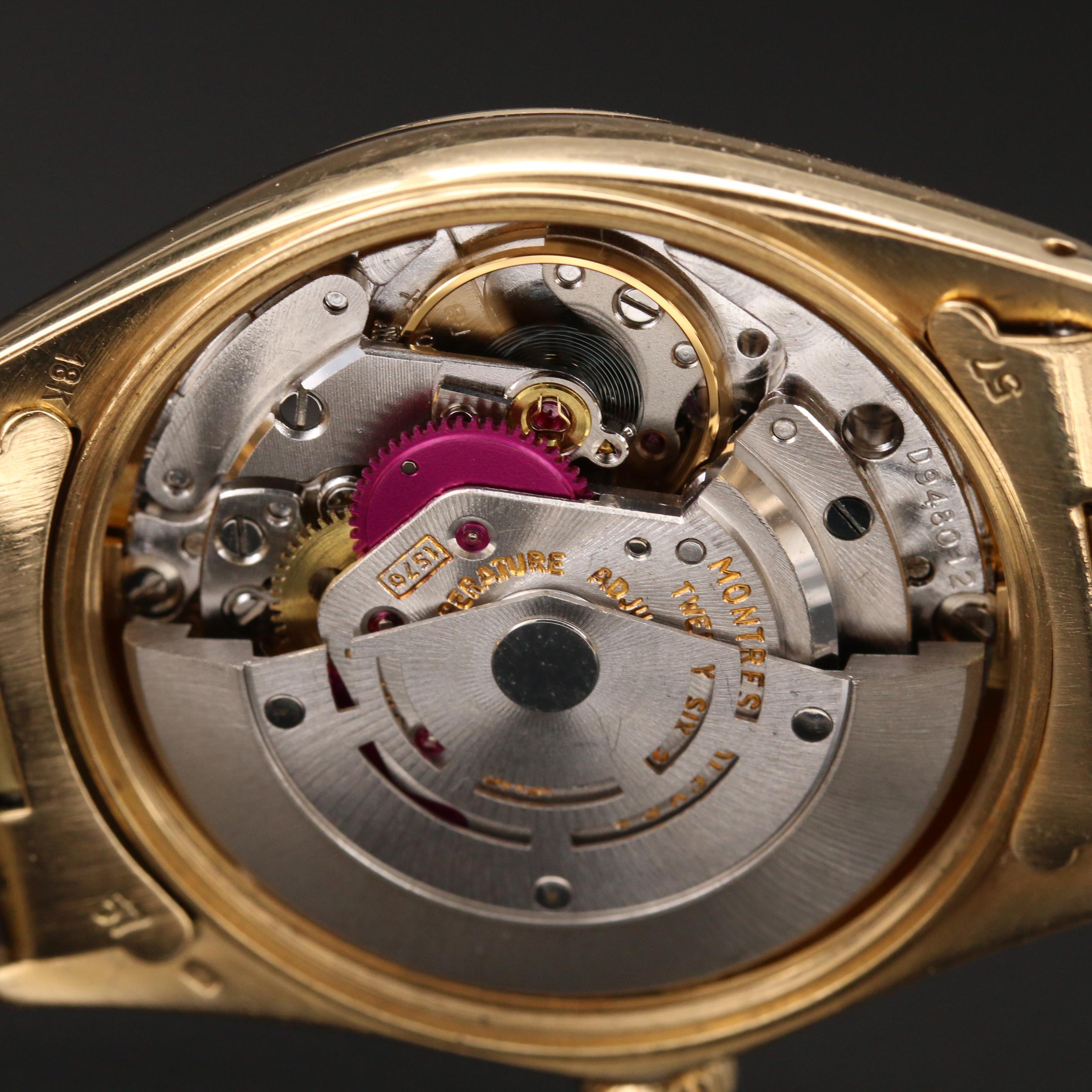 1973 Rolex Oyster Perpetual Date 1503 18K Gold Automatic Watch