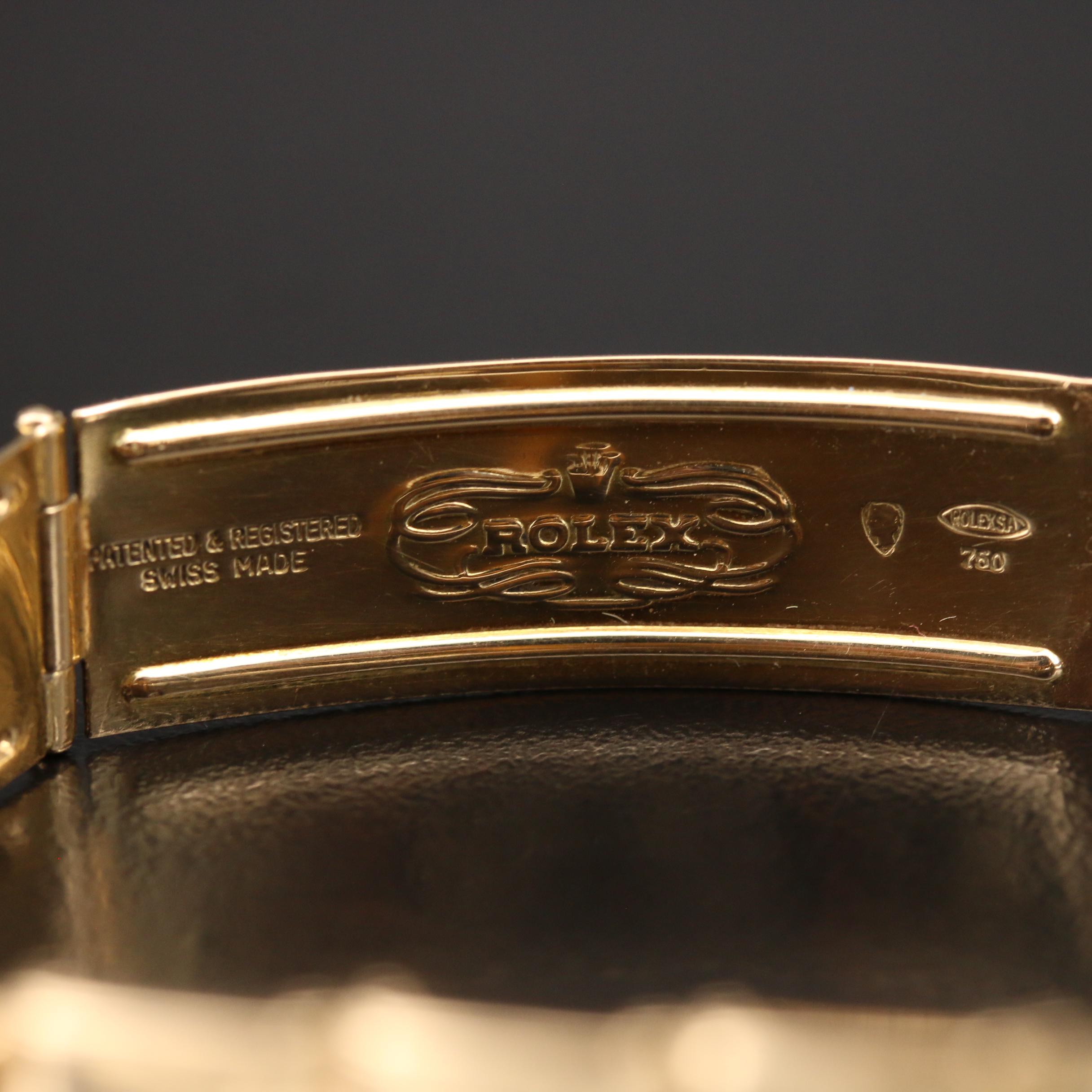 1973 Rolex Oyster Perpetual Date 1503 18K Gold Automatic Watch