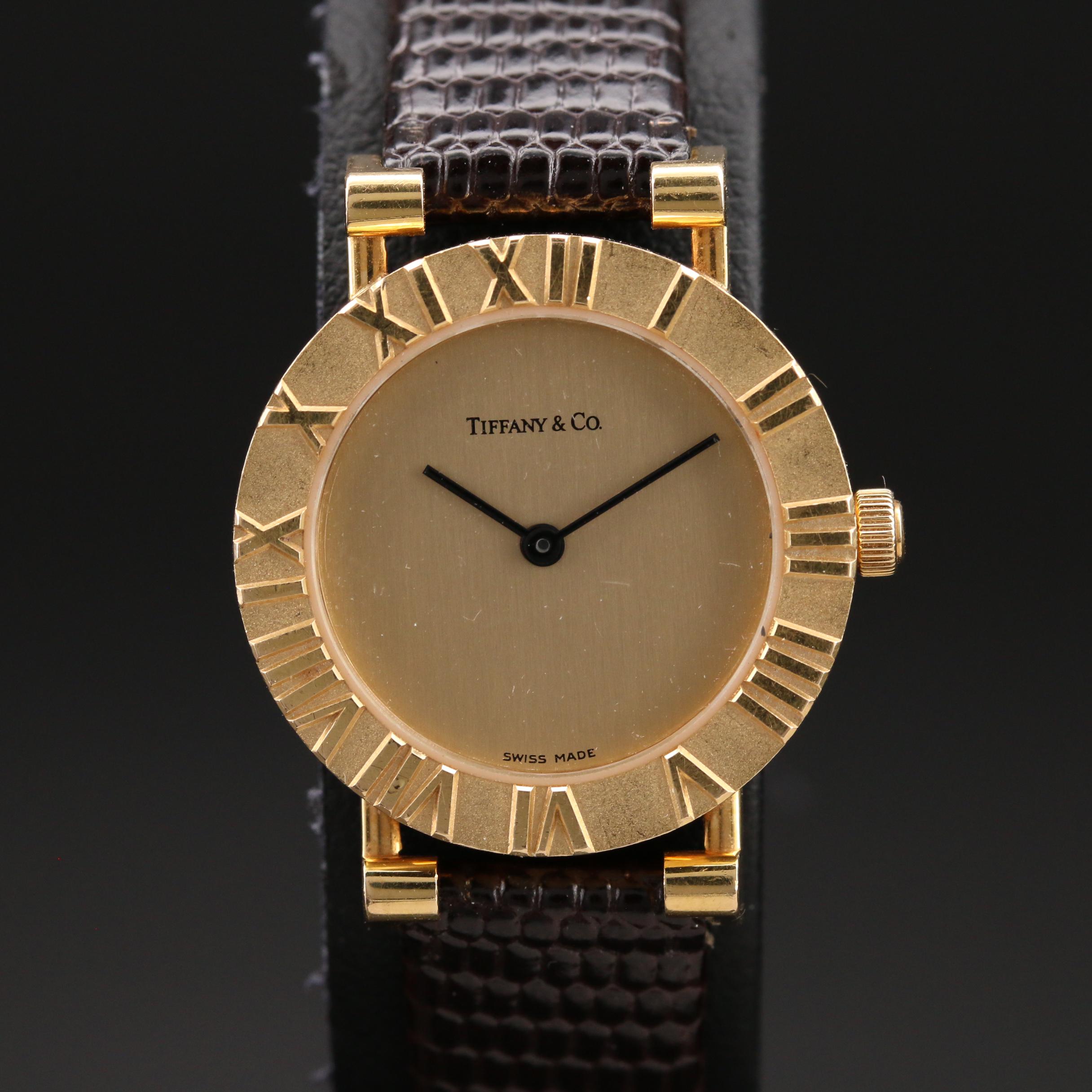 Tiffany & Co. Atlas 18K Yellow Gold Quartz Watch