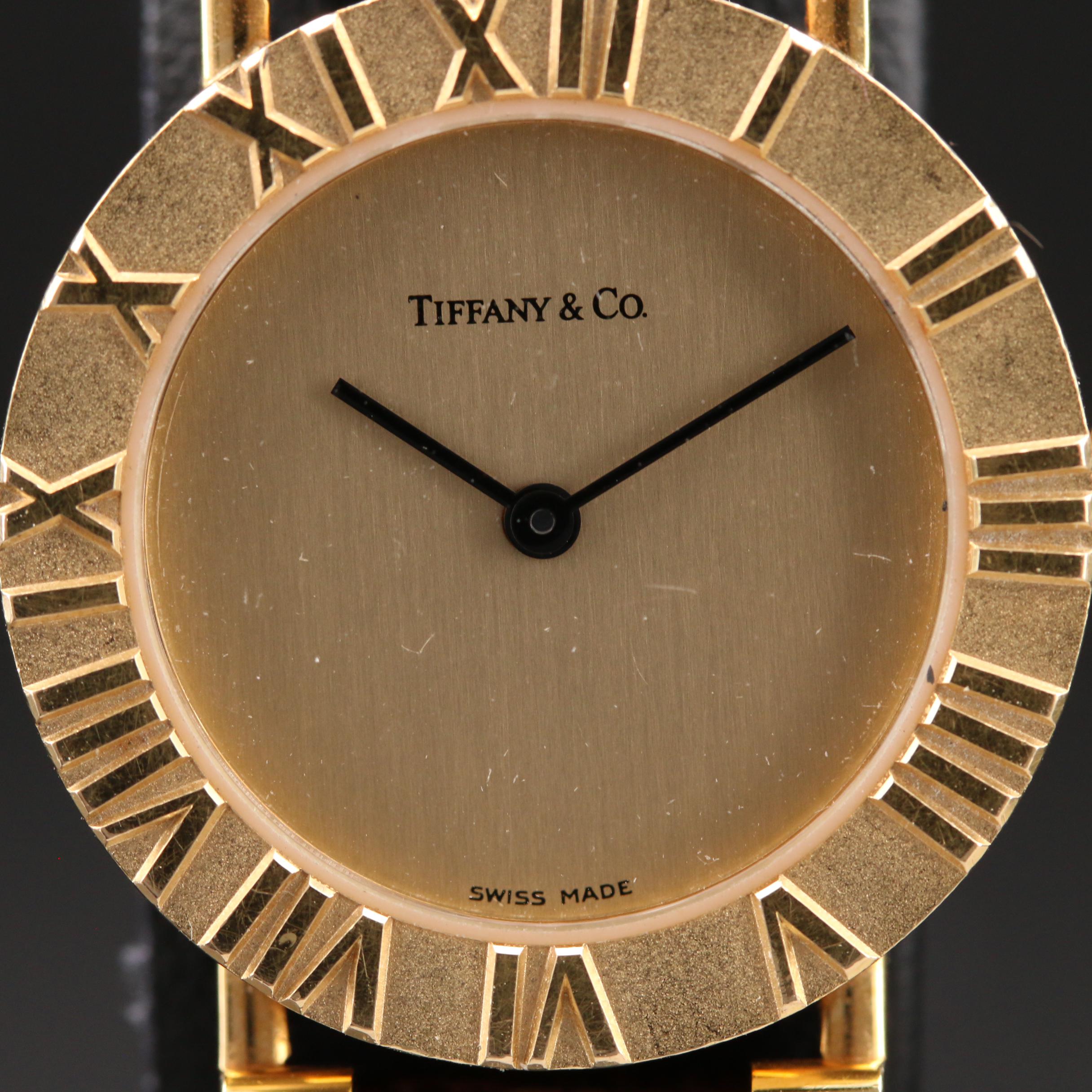 Tiffany & Co. Atlas 18K Yellow Gold Quartz Watch